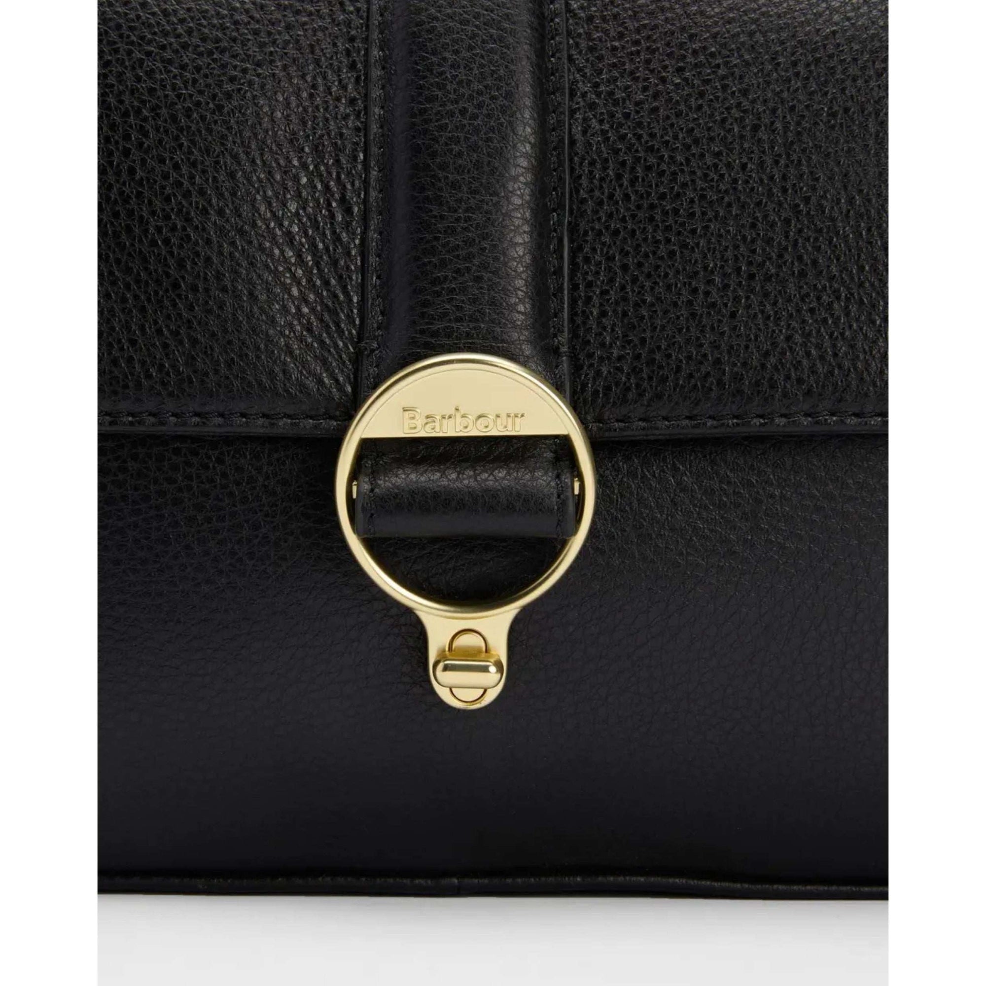 Barbour Rosa Leather Crossbody Bag - Black