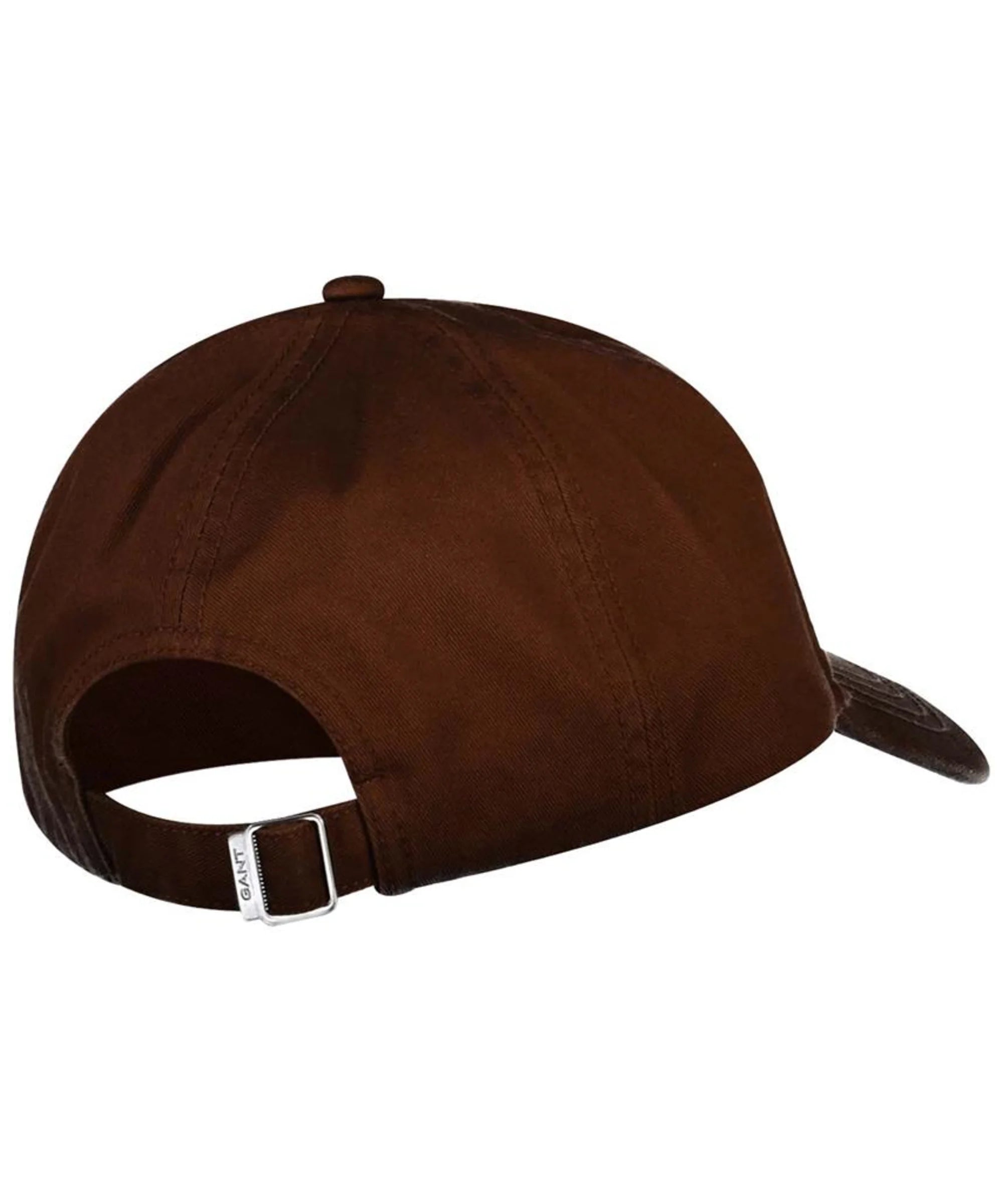 GANT Shield Cotton Twill Cap in Mahogany Brown