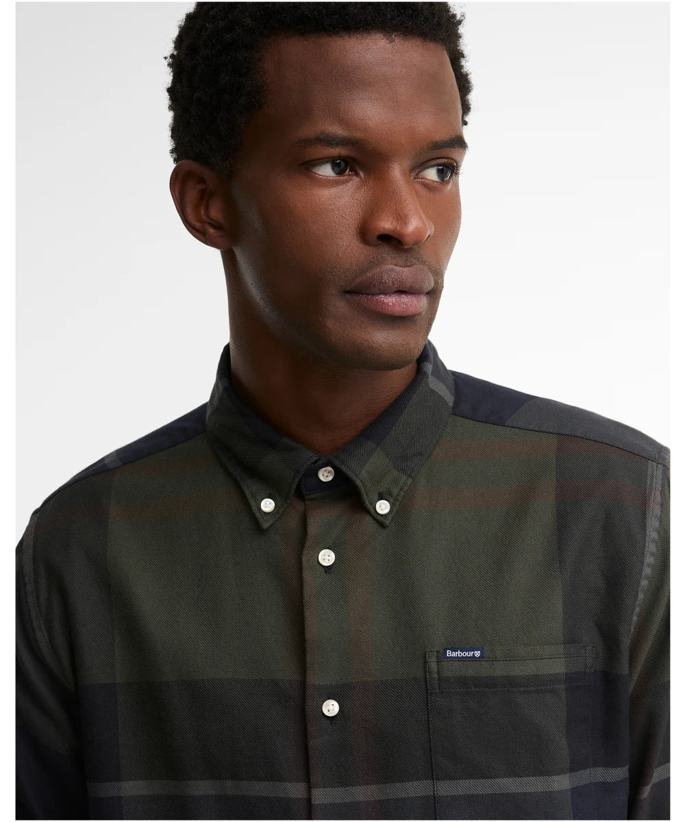 Barbour Dunoon Tailored Shirt in Shadow Classic Tartan