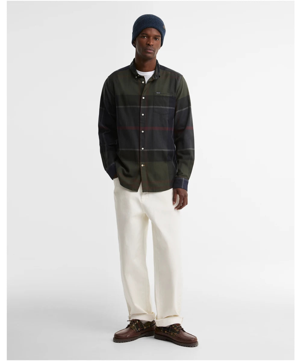Barbour Dunoon Tailored Shirt in Shadow Classic Tartan