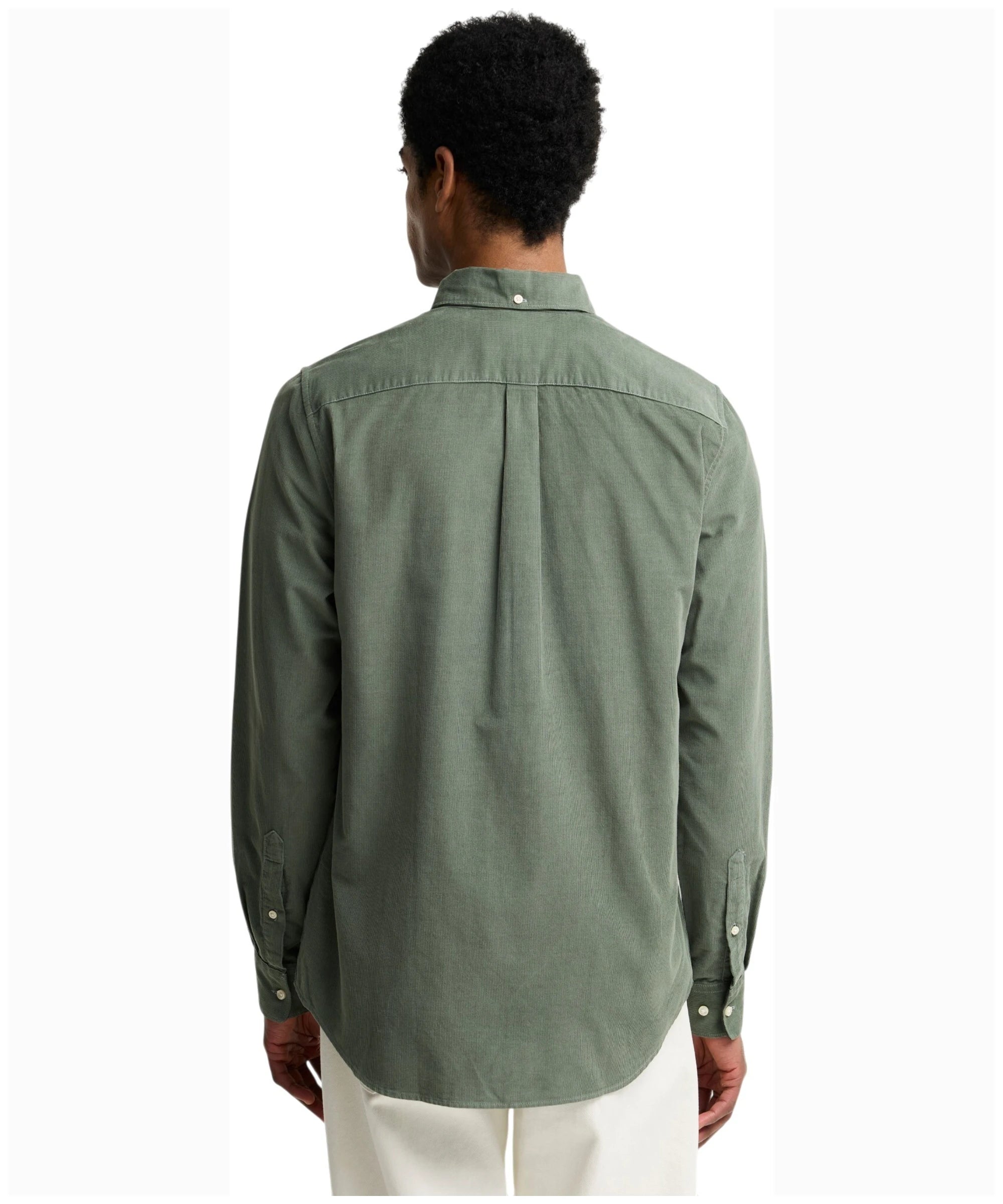 Barbour Ramsey Micro Cord Shirt in Agave Green MSH5001GN49