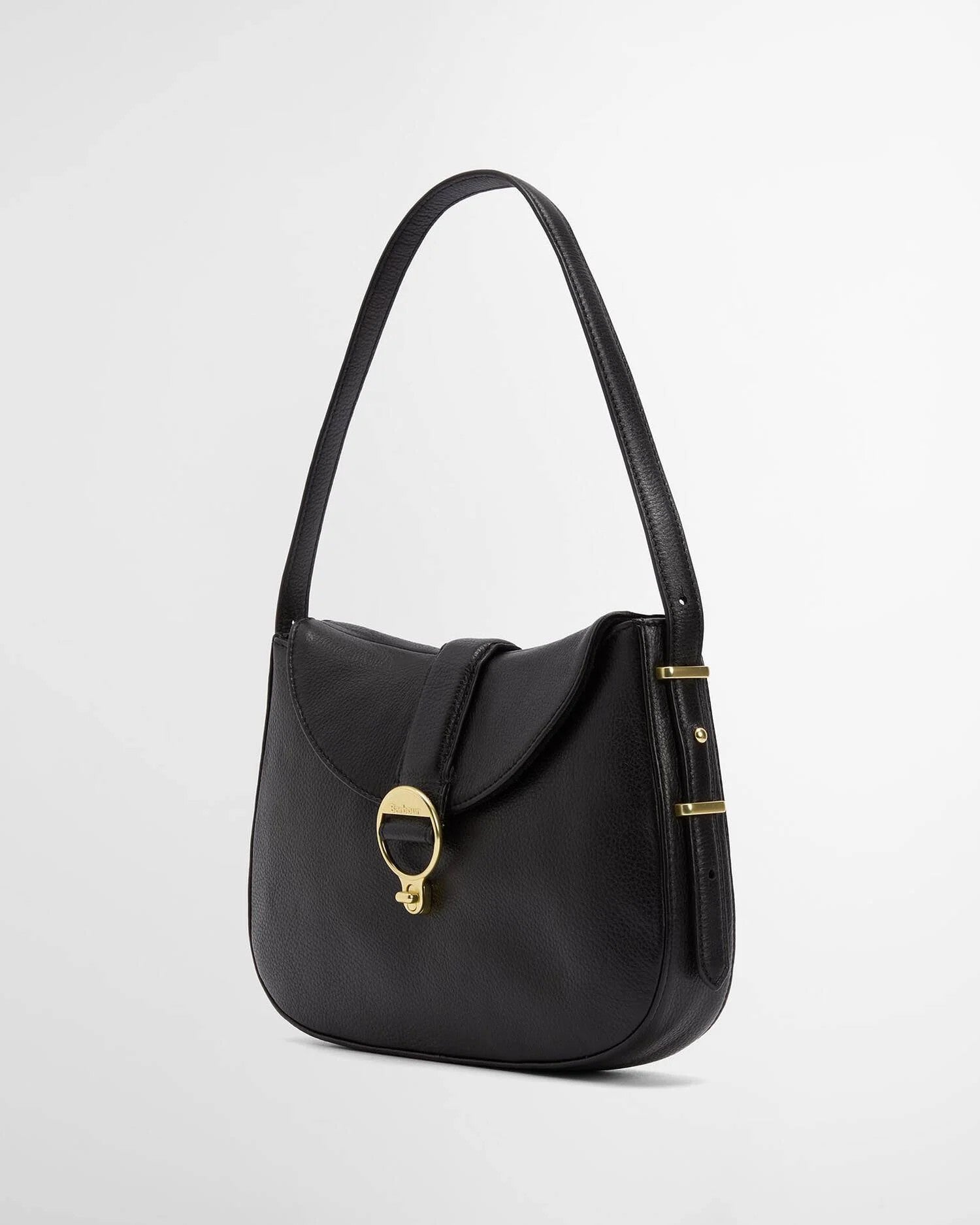 Barbour Alder Leather Sling Bag In Black  LBA0493BK111