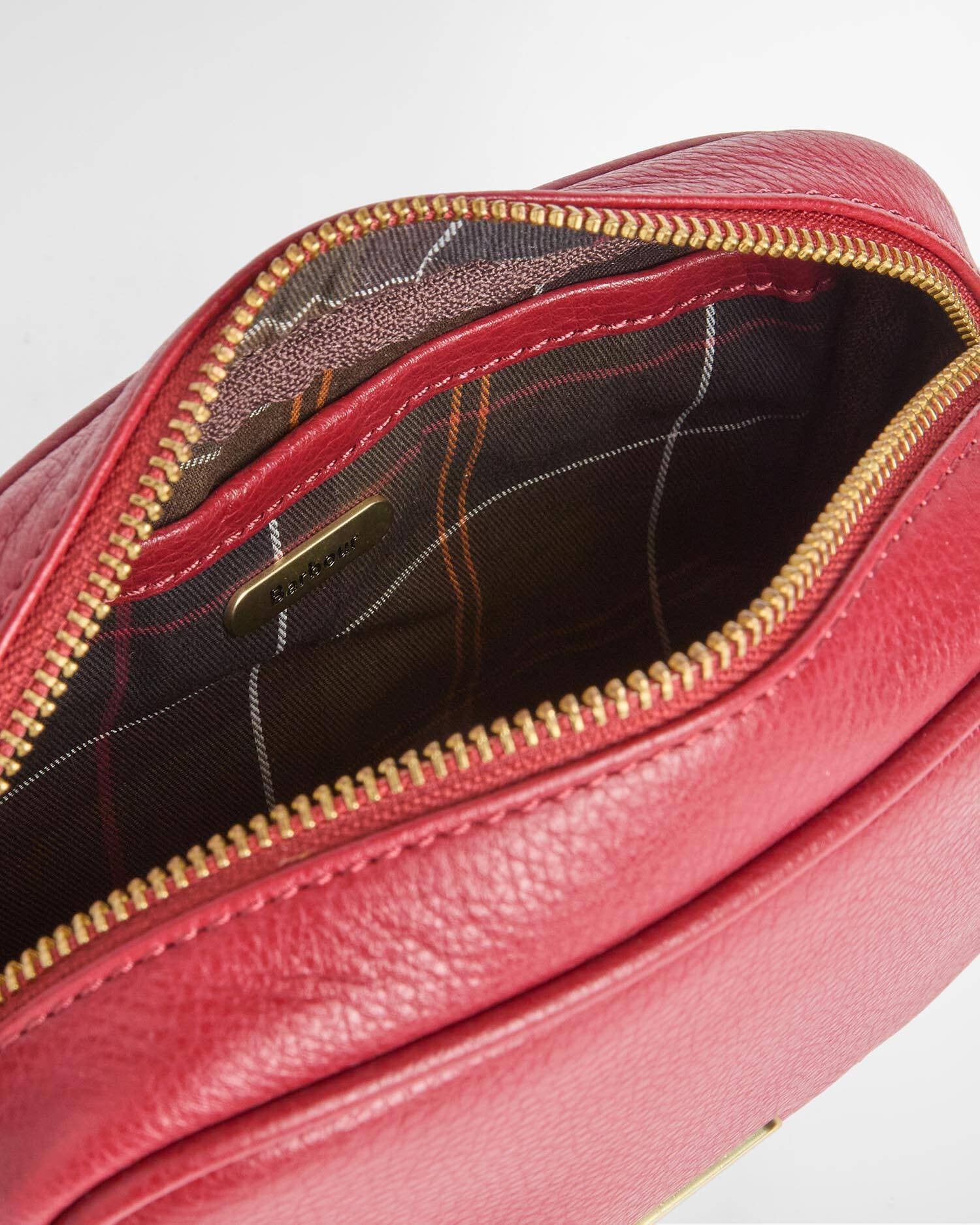Barbour Daphne Leather Mini Crossbody Bag In Red LBA0546RE911