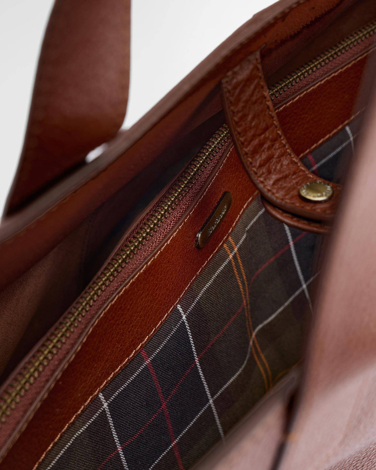 Barbour Alder Large Leather Tote Bag In Brown LBA0548BR111