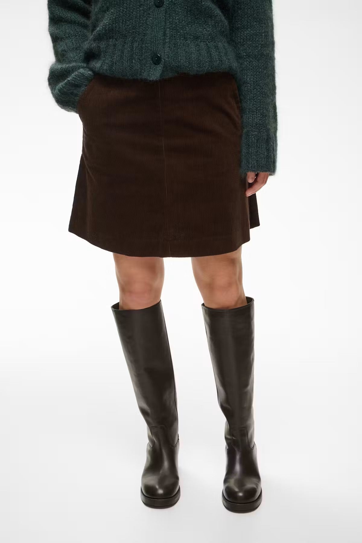 Part Two Lings Corduroy Skirt In Mole 30310896