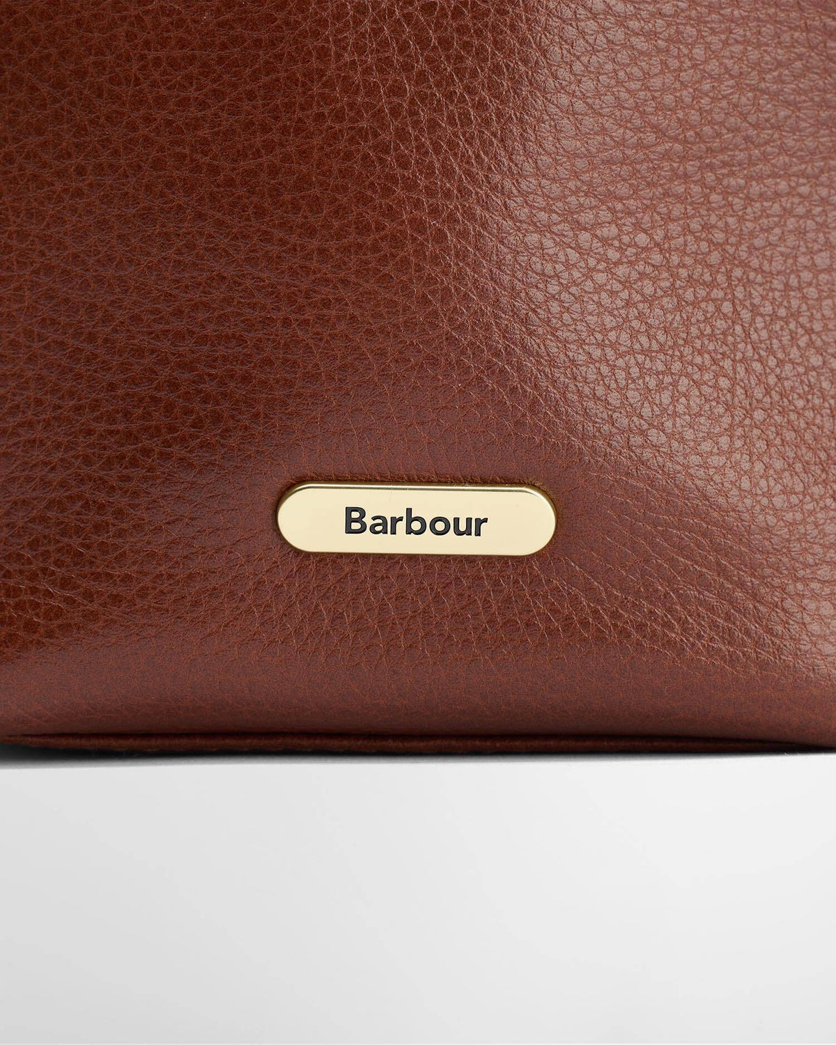 Barbour Cedar Mini Leather Bucket Bag In Brown LBA0549BR111