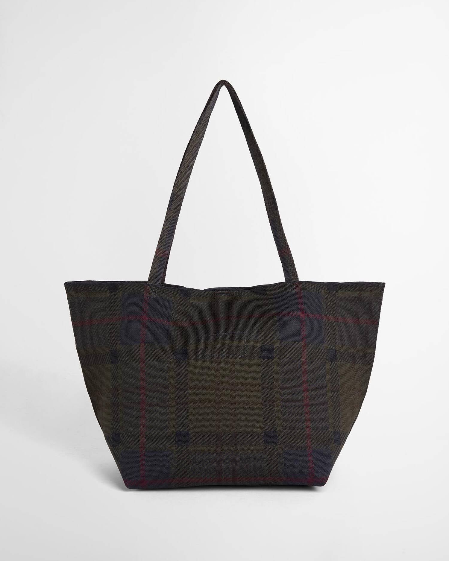 Barbour Layla Tartan Large Tote Bag In Shadow Classic Tartan LBA0517TN431