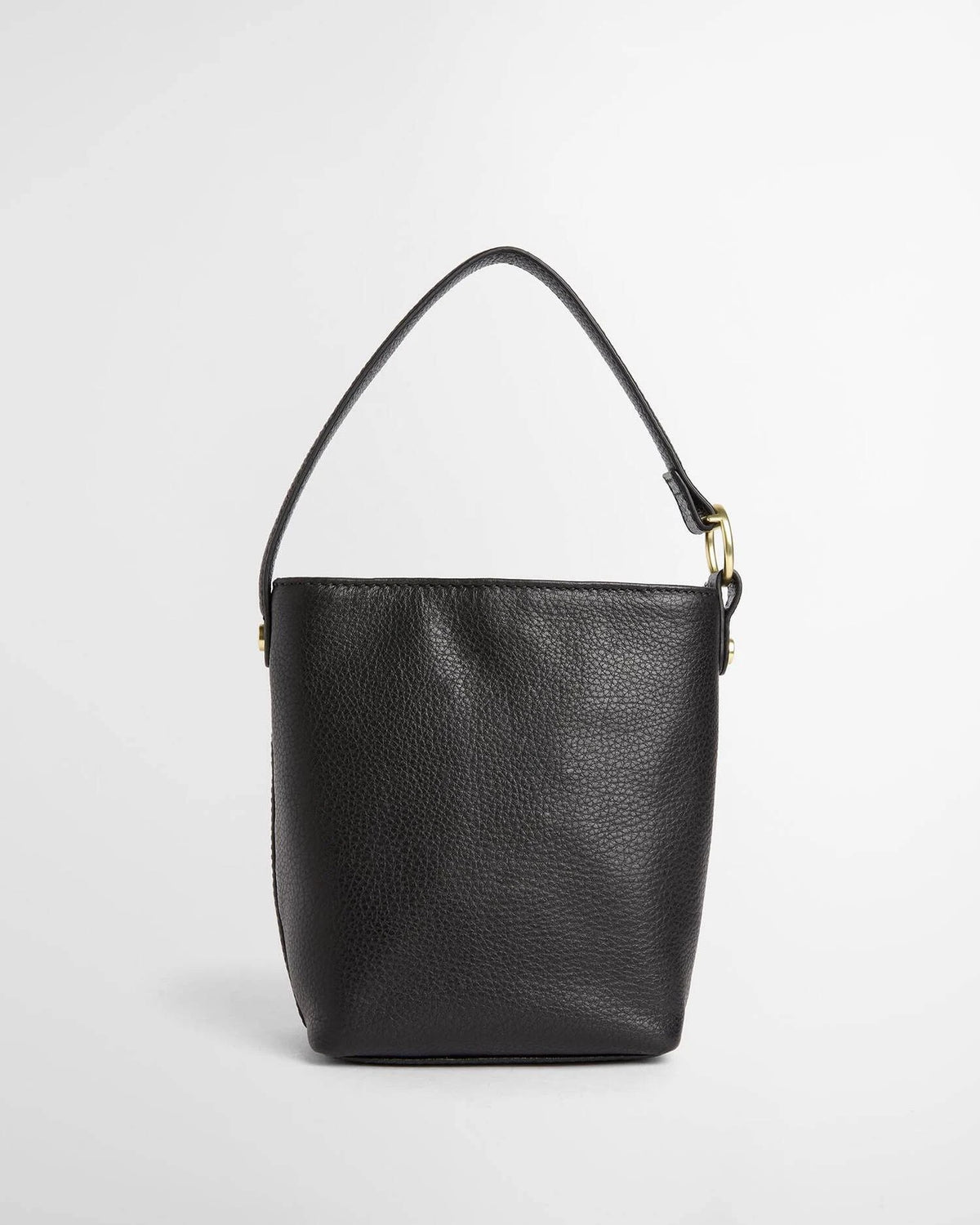 Barbour Cedar Mini Leather Bucket Bag In Black LBA0549BK111