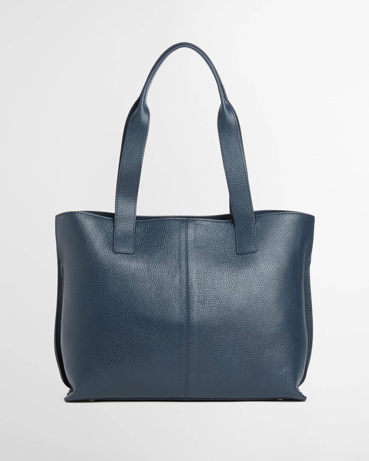 Barbour Alder Large Leather Tote Bag In Navy  LBA0548NY711