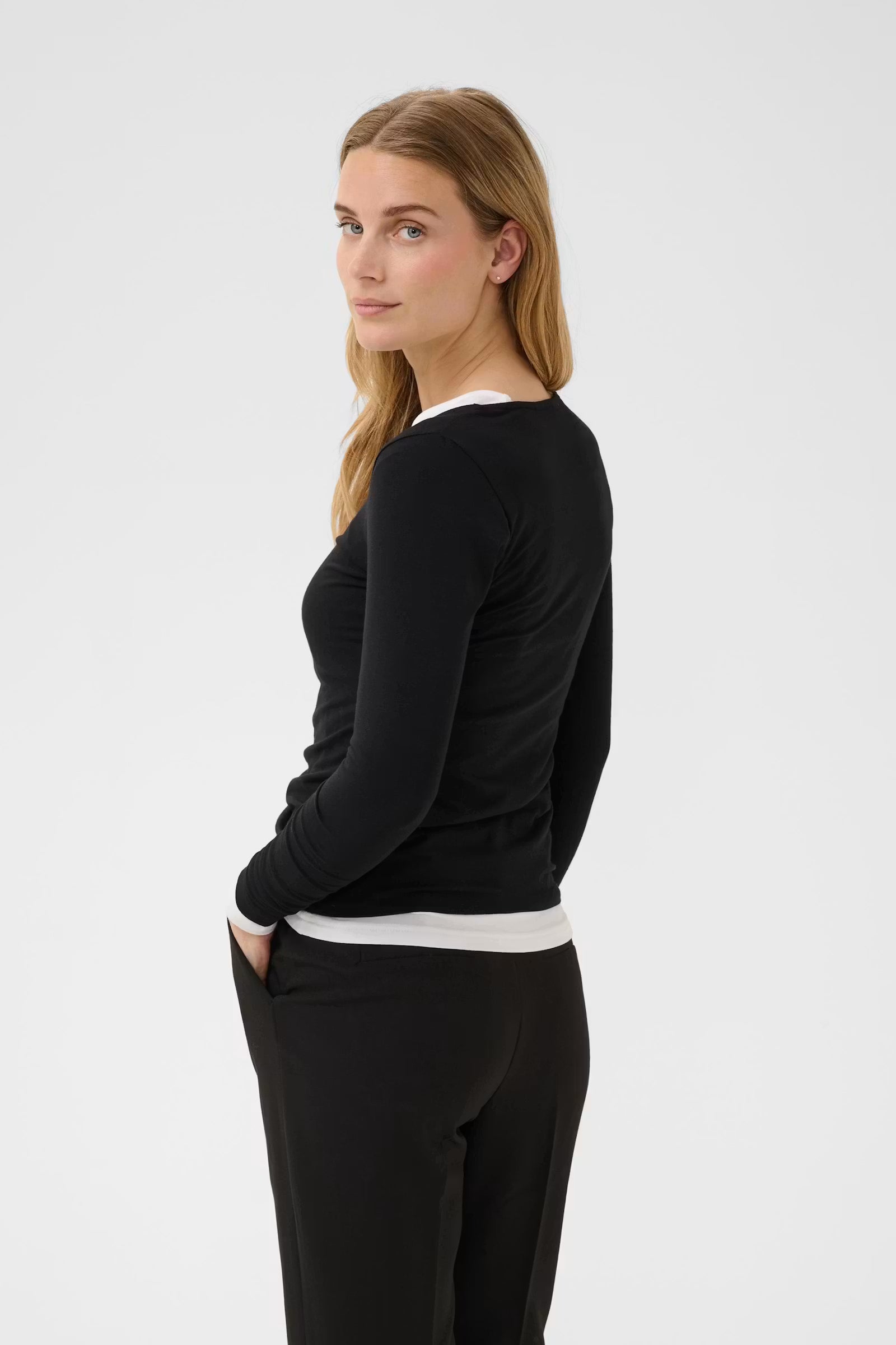 Part Two Nemajas Round Neck T-Shirt In Black