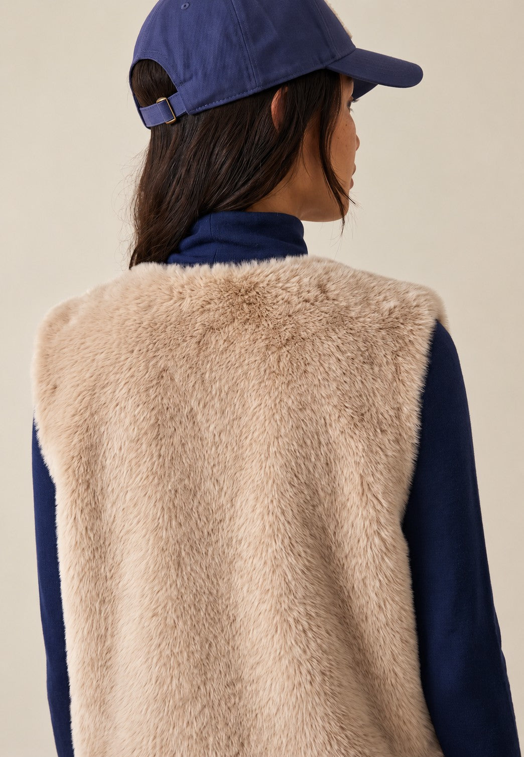 Fynch-Hatton Faux Fur Vest In Neutral Tan 26105920