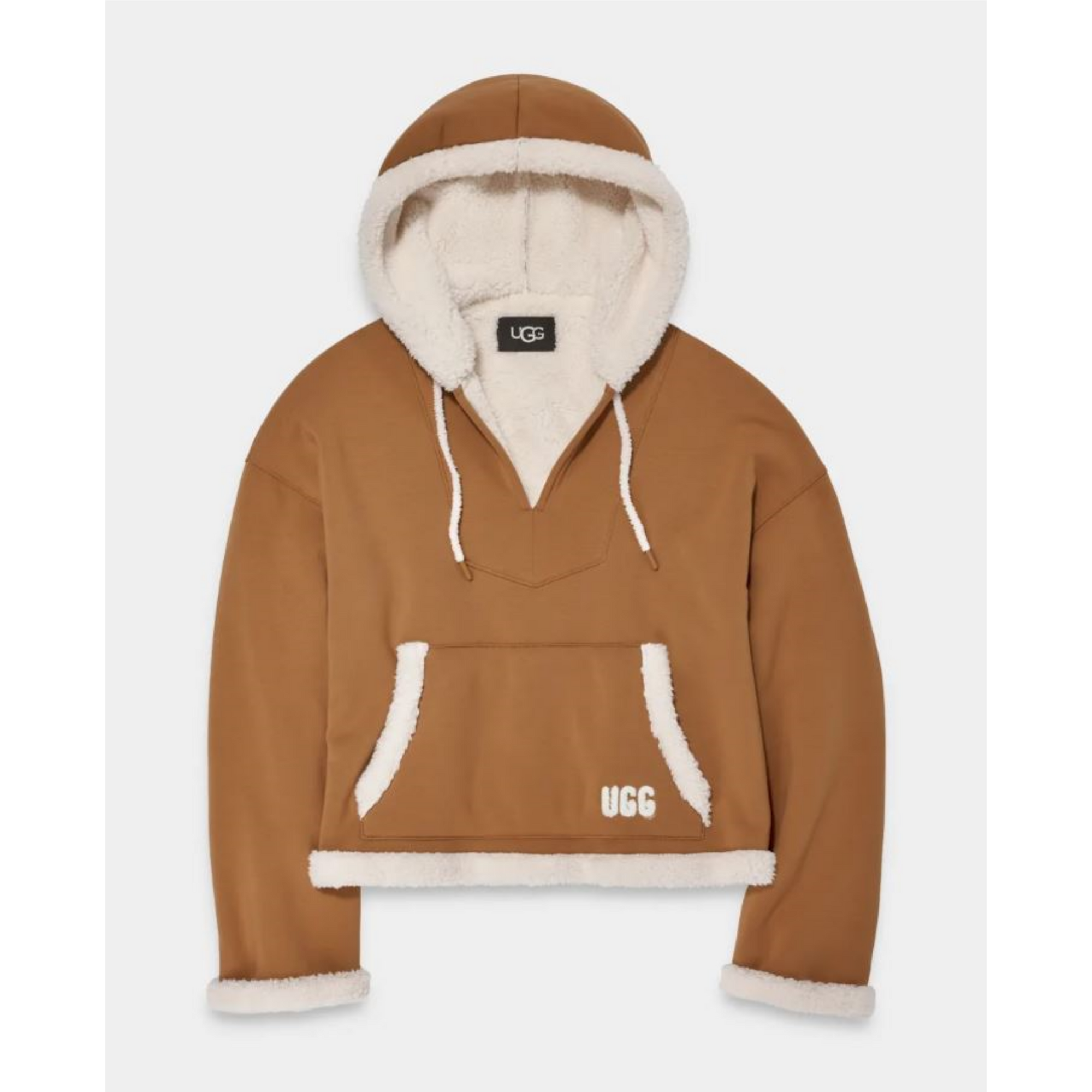 UGG® Sharonn Bonded Fleece Pullover Hoodie In Chestnut 1144457