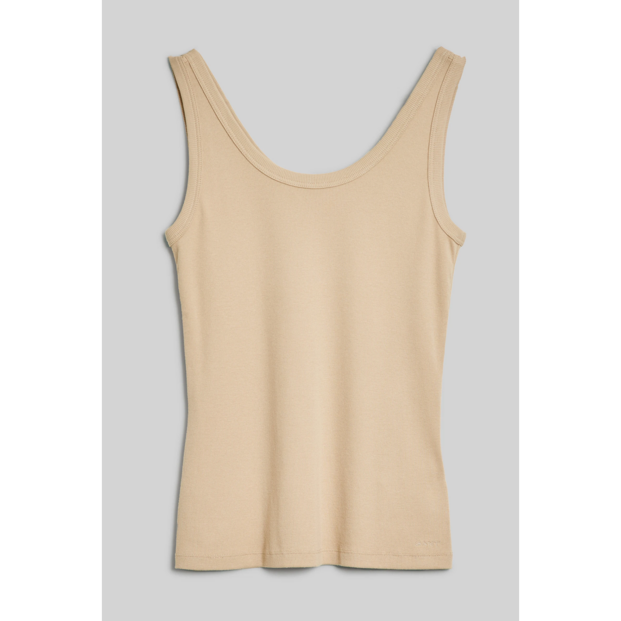 GANT Slim Ribbed Tank Top Dry Sand 4201409