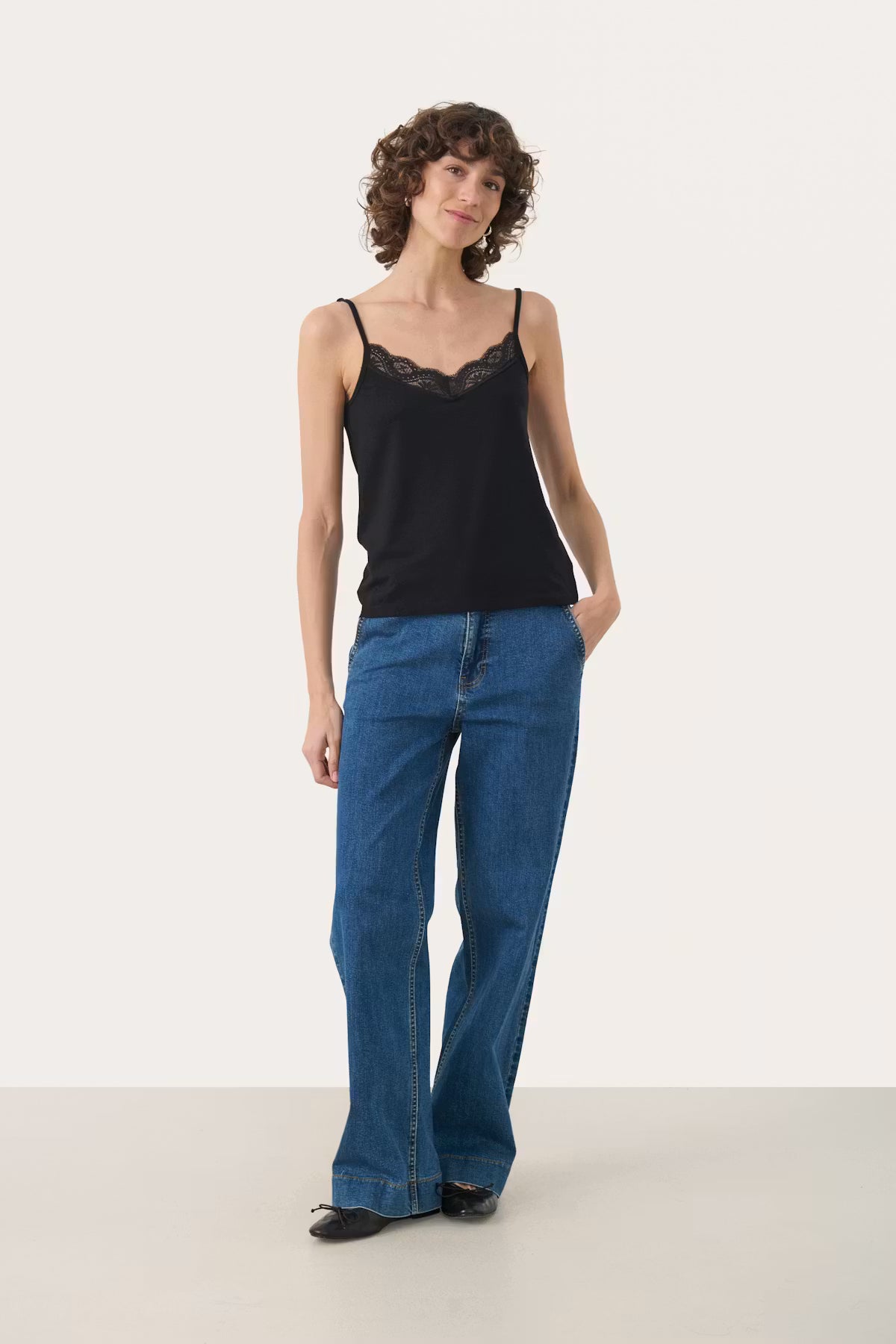 Part Two Nataliene Camisole Top In Black