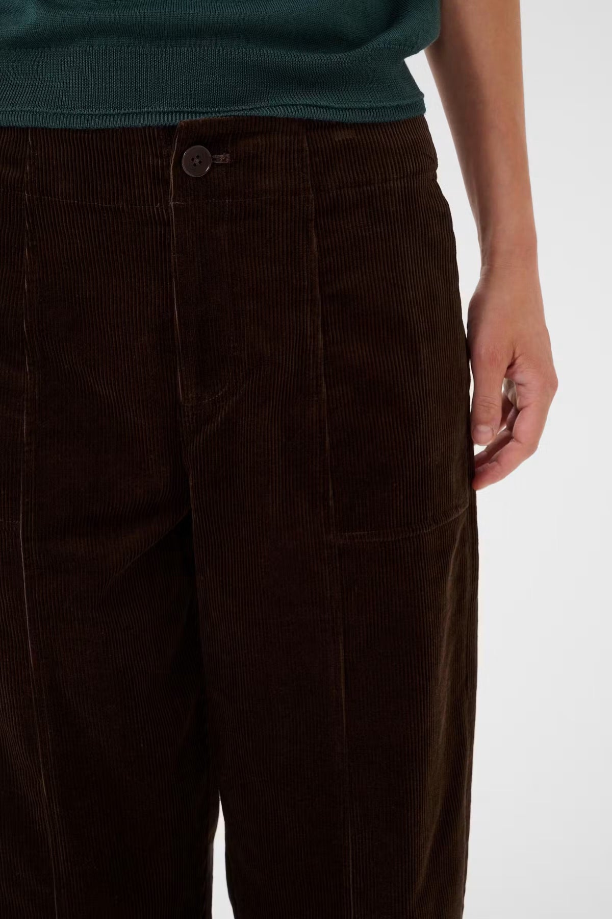 Part Two Netta Corduroy Trousers In Mole 30310895