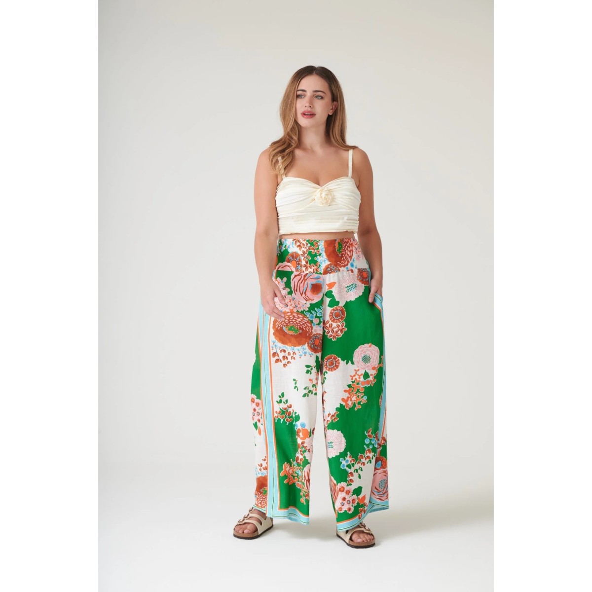 One Hundred Stars Kitsch Bouquet Palazzo Pants