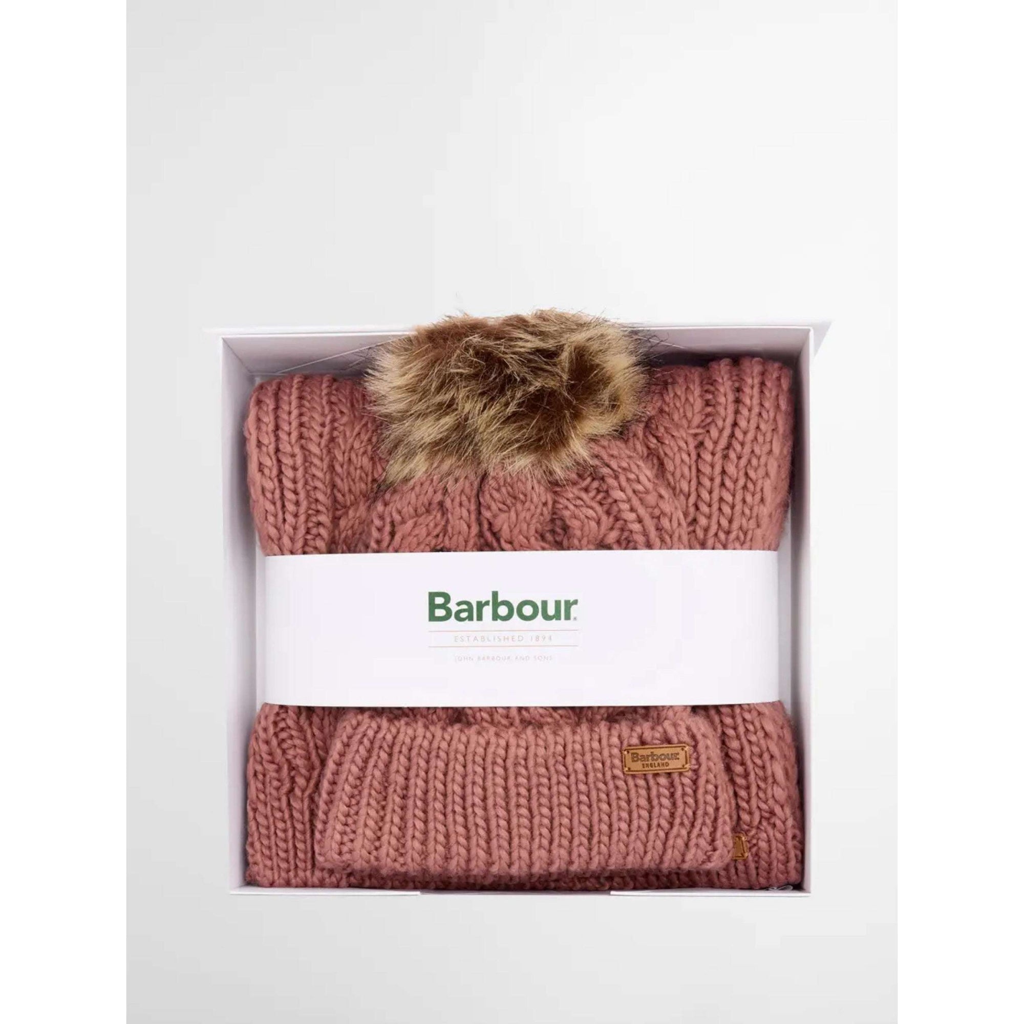 Barbour Penshaw Hat & Scarf Gift Set