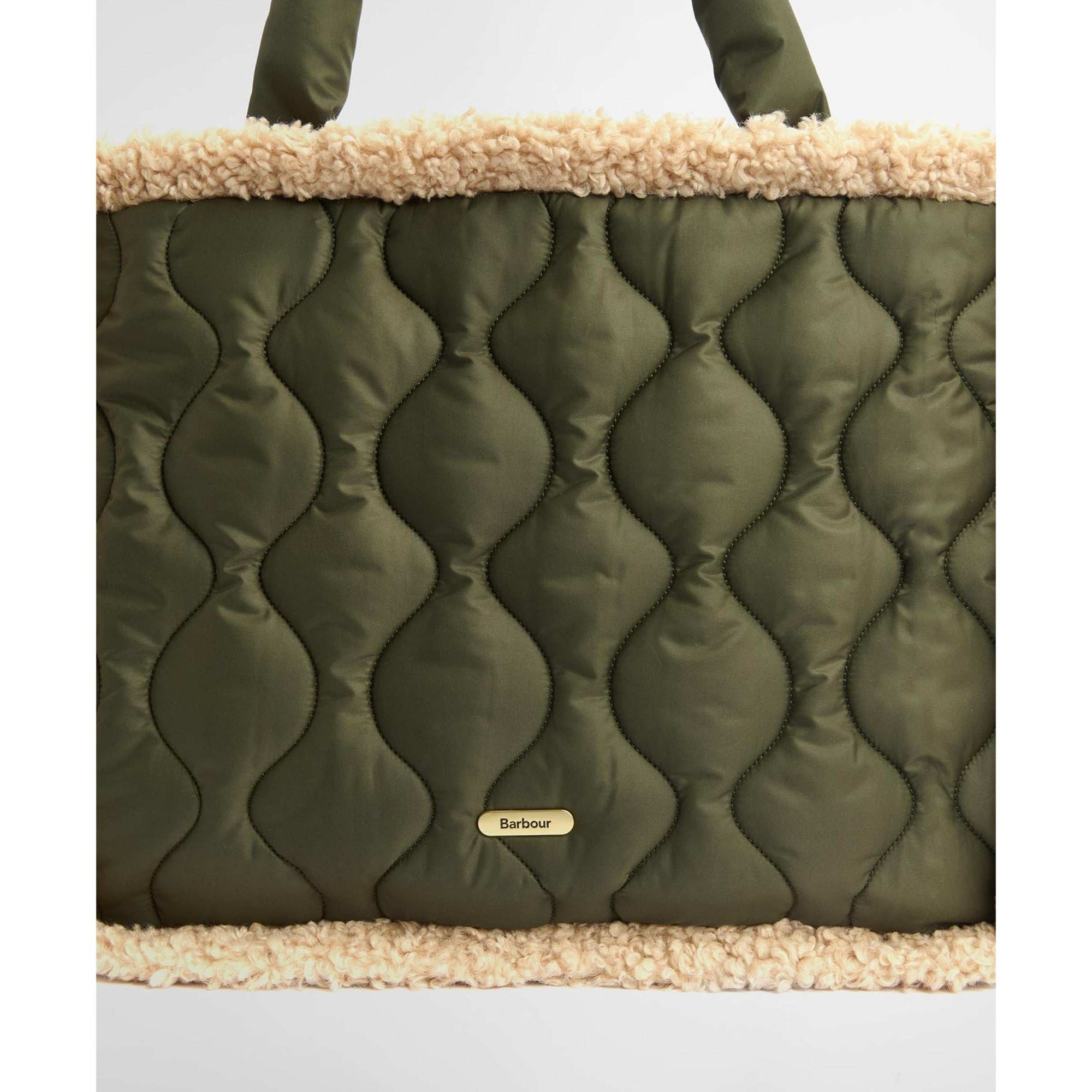 Barbour Marnie Quilted Tote - Olive