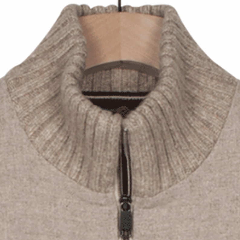Baileys Zip Front Cardigan 522095 in Beige