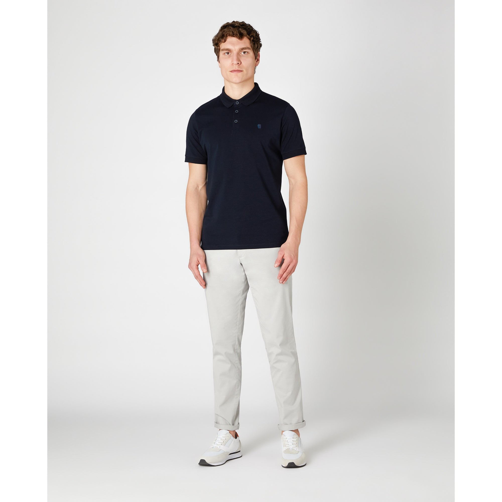 Remus Uomo Luxurious Polo Shirt Soft and Stretchy 53122A Navy