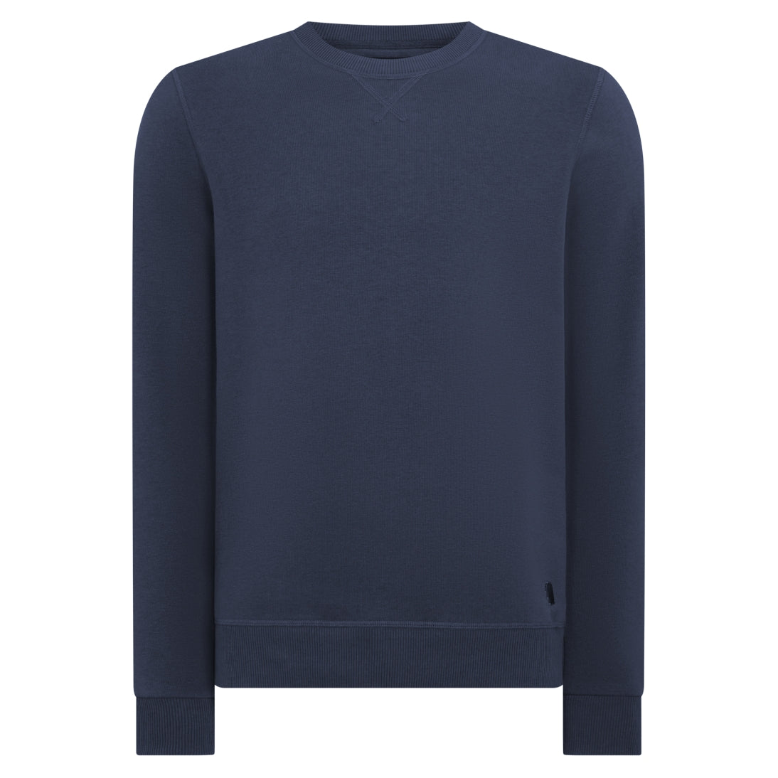 Remus Uomo Tapered Fit Cotton Blend Crew Sweatshirt 58760 - Navy