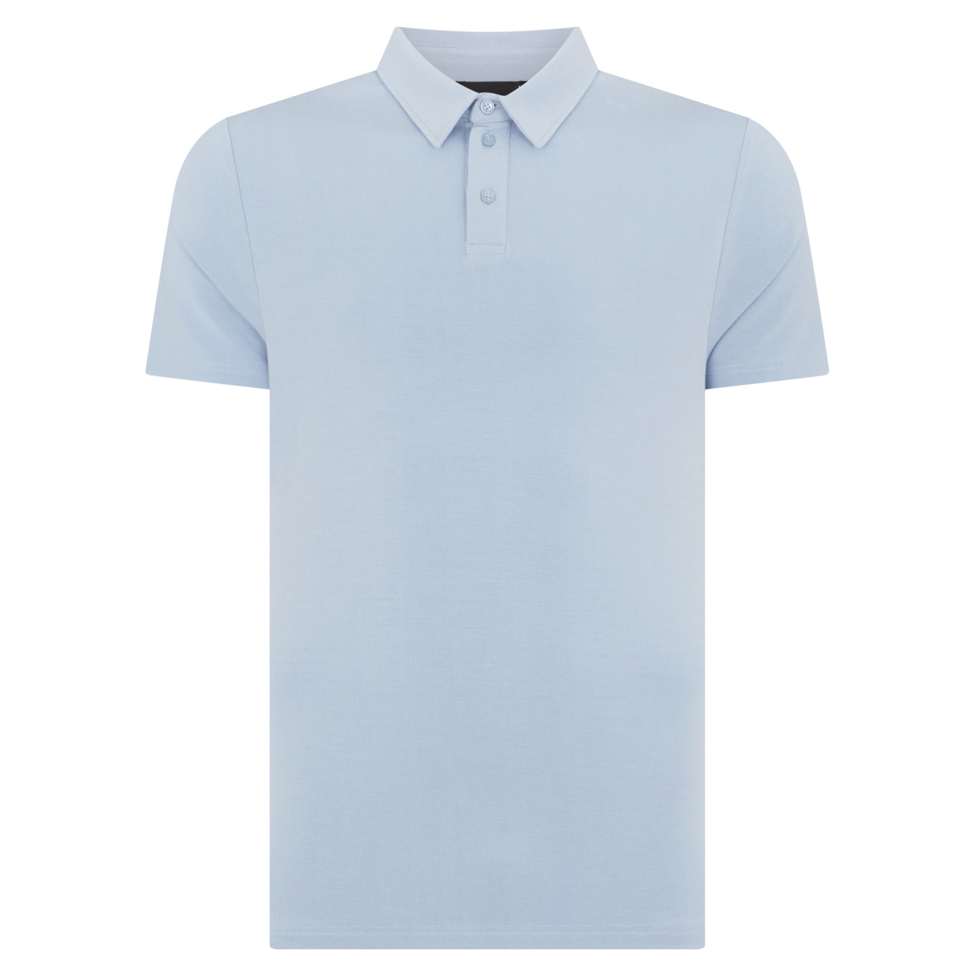 Remus Uomo Silky Stretch Tencel Polo 58805 - Light Blue