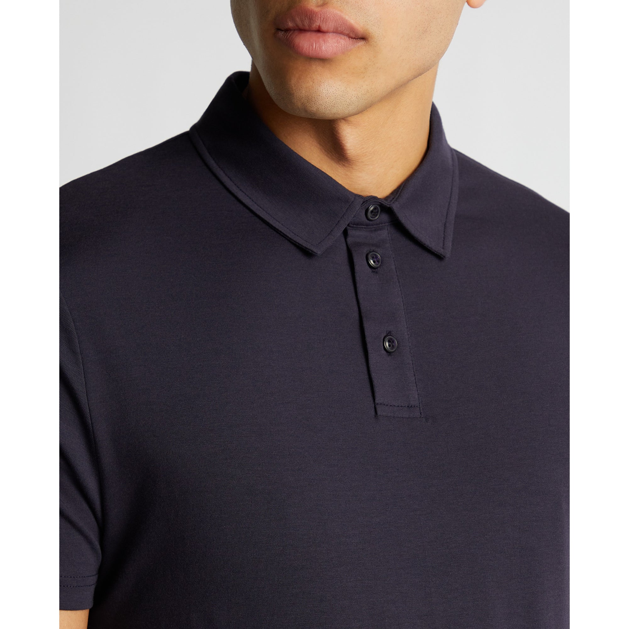 Remus Uomo Silky Stretch Tencel Polo 58805 - Navy