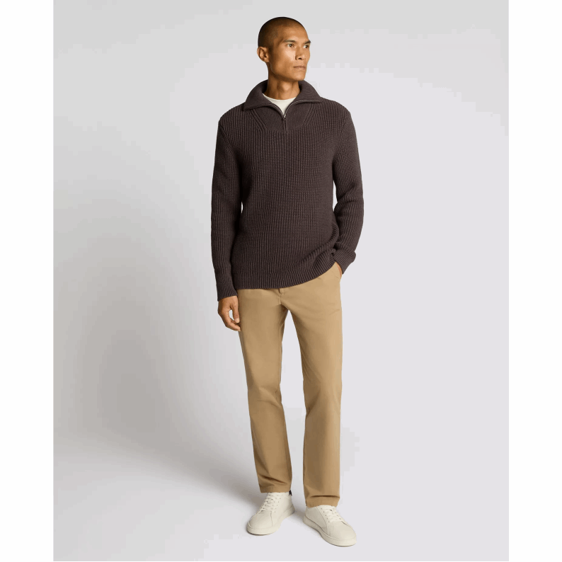 Remus Uomo Funnel Neck Half Zip Sweater