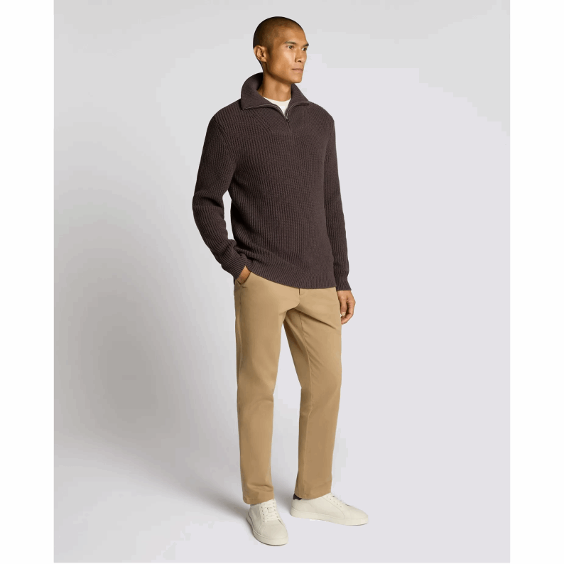 Remus Uomo Funnel Neck Half Zip Sweater