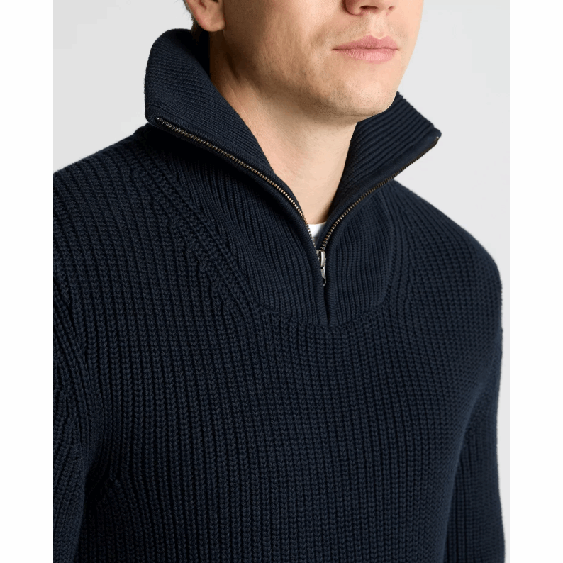 Remus Uomo Funnel Neck Half Zip Sweater