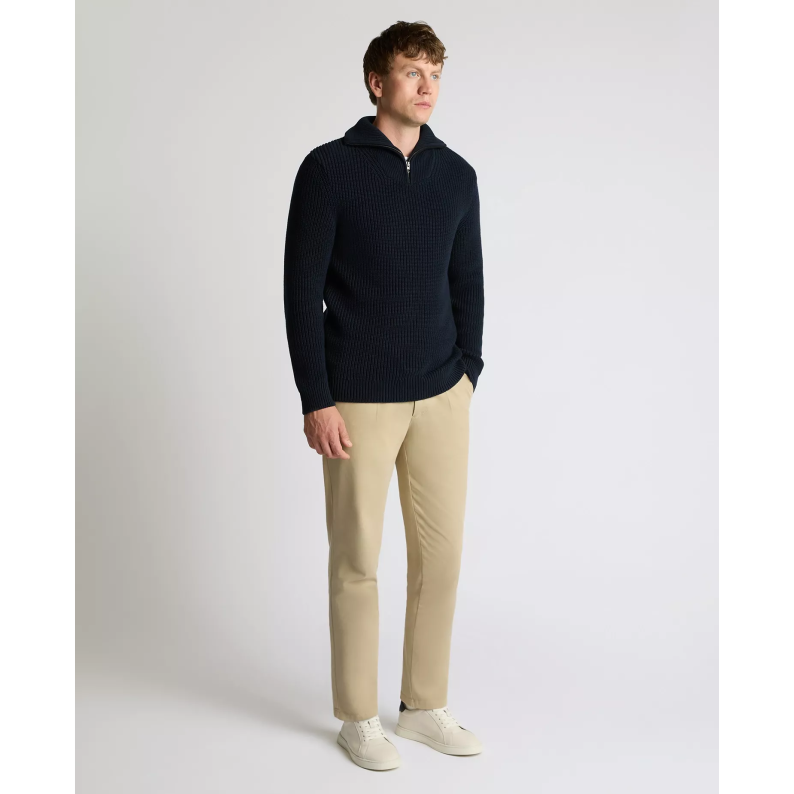 Remus Uomo Funnel Neck Half Zip Sweater