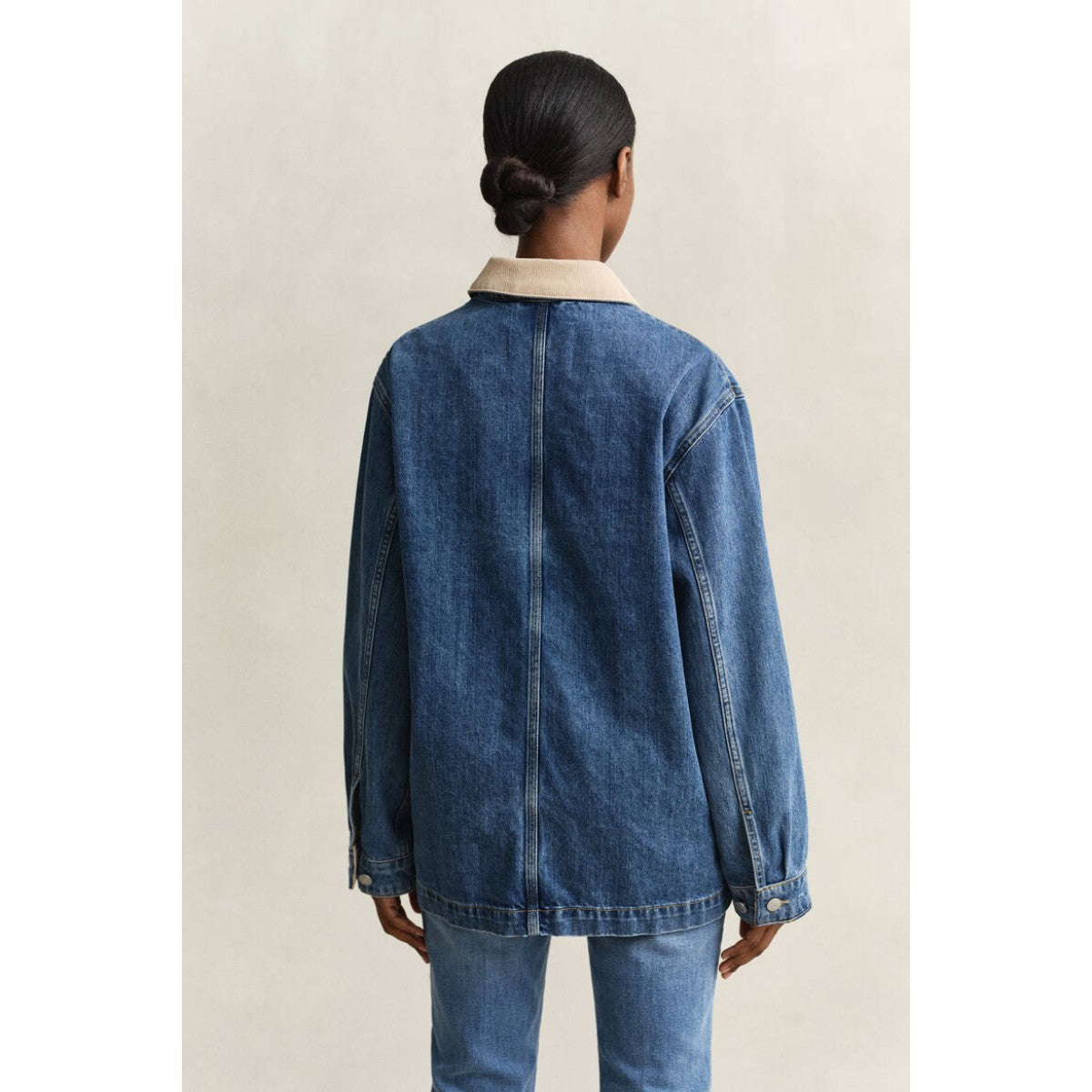 GANT Denim Decker Jacket In Mid Blue