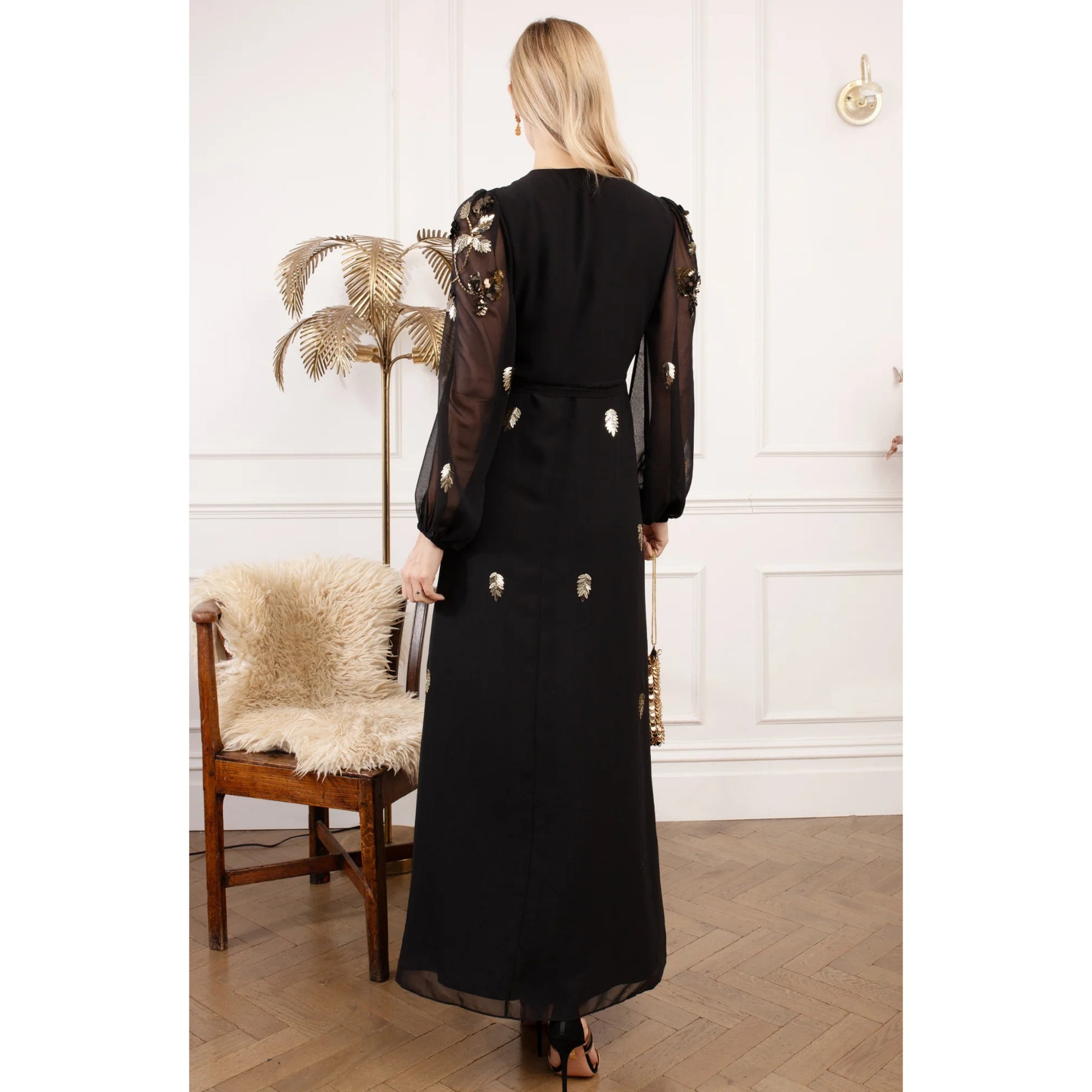 Hope &amp; Ivy Melanie Wrap Dress With Tie Waist 7921