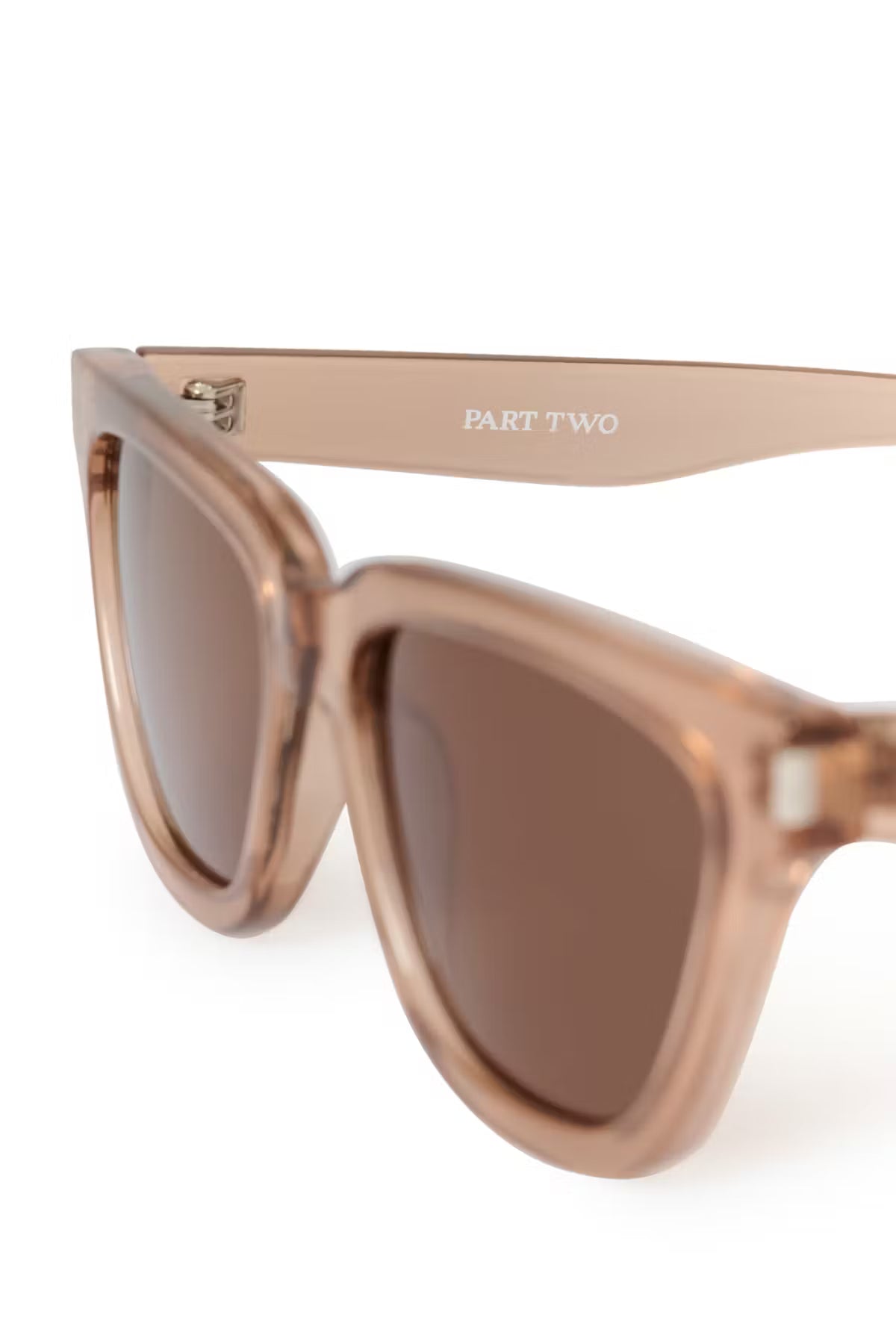 Part Two Bulenga Sunglasses In Light Brown Transparent