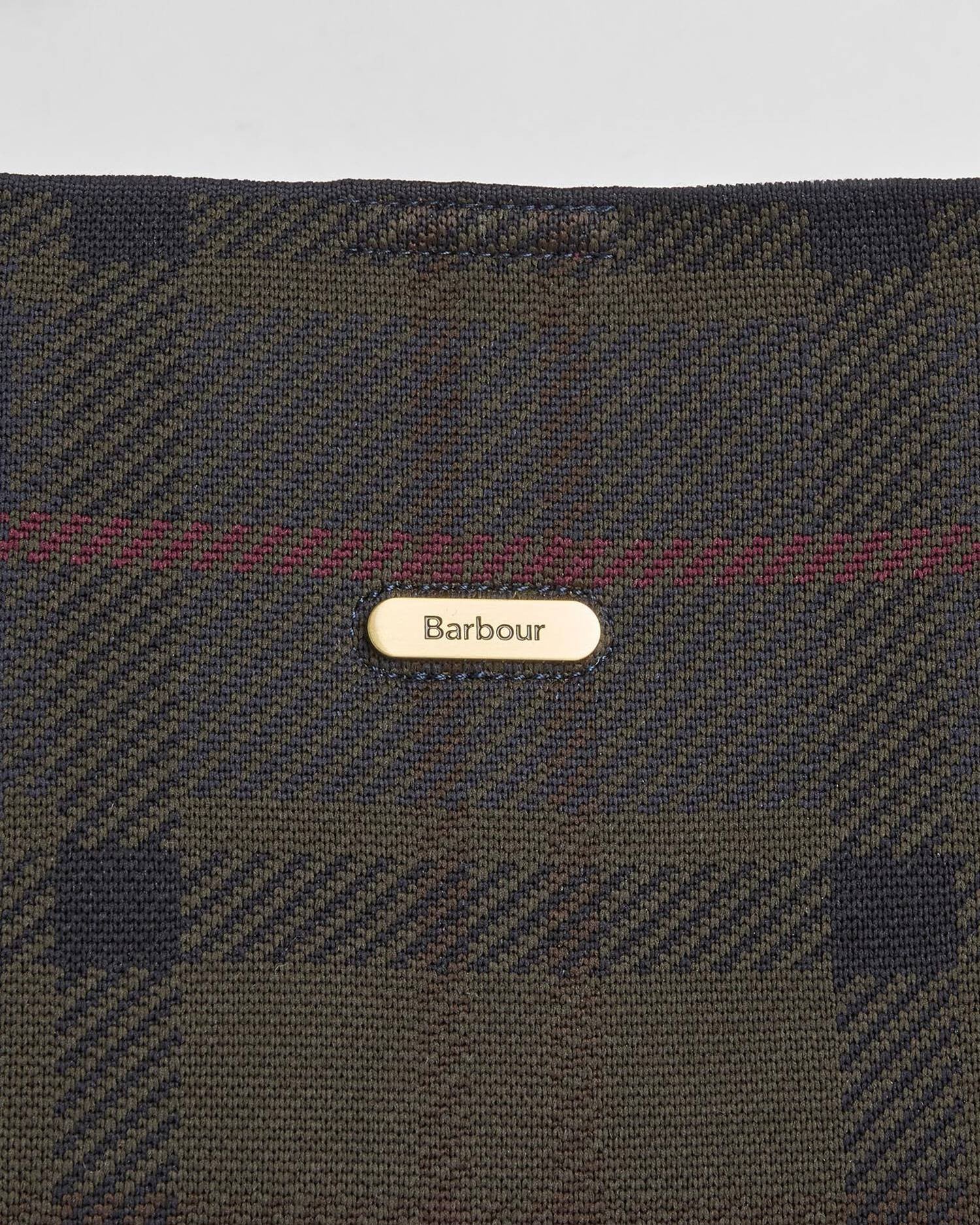 Barbour Layla Tartan Large Tote Bag In Shadow Classic Tartan LBA0517TN431
