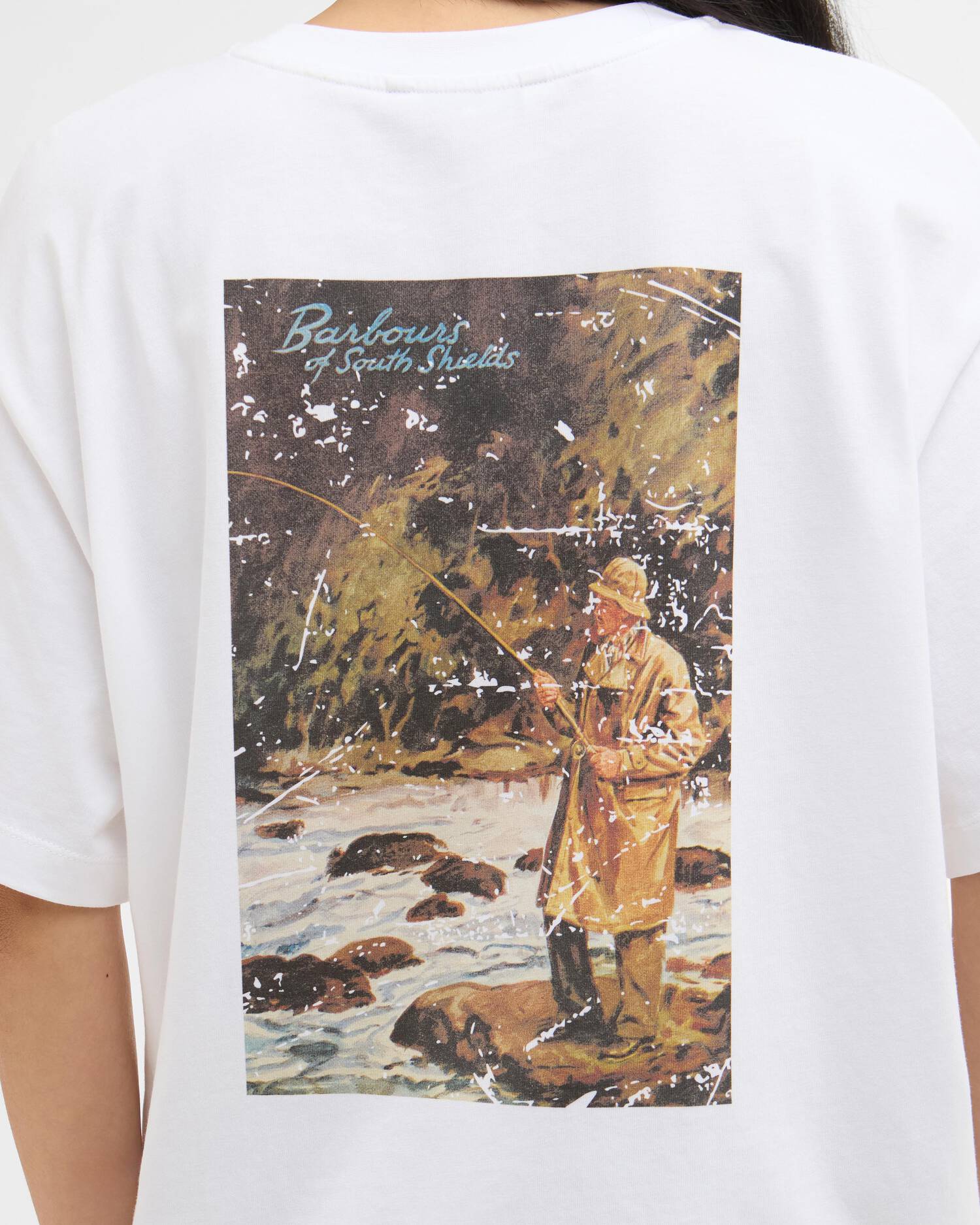Barbour Kirby Cotton T-Shirt In White