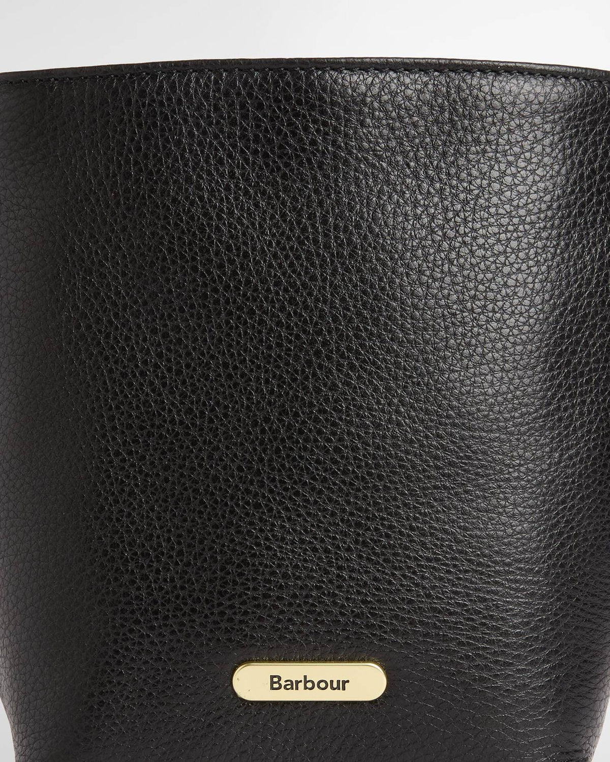 Barbour Cedar Mini Leather Bucket Bag In Black LBA0549BK111