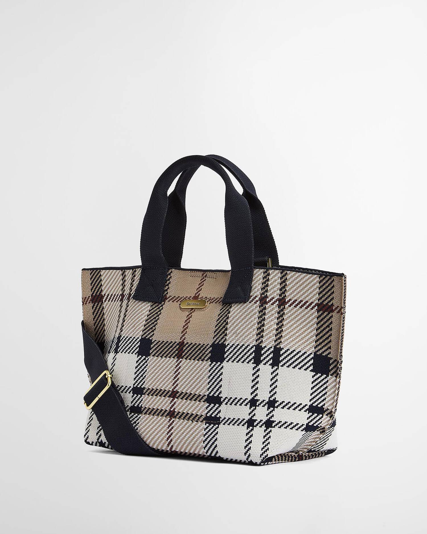 Barbour Layla Mini Tote Bag In Rosewood Tartan