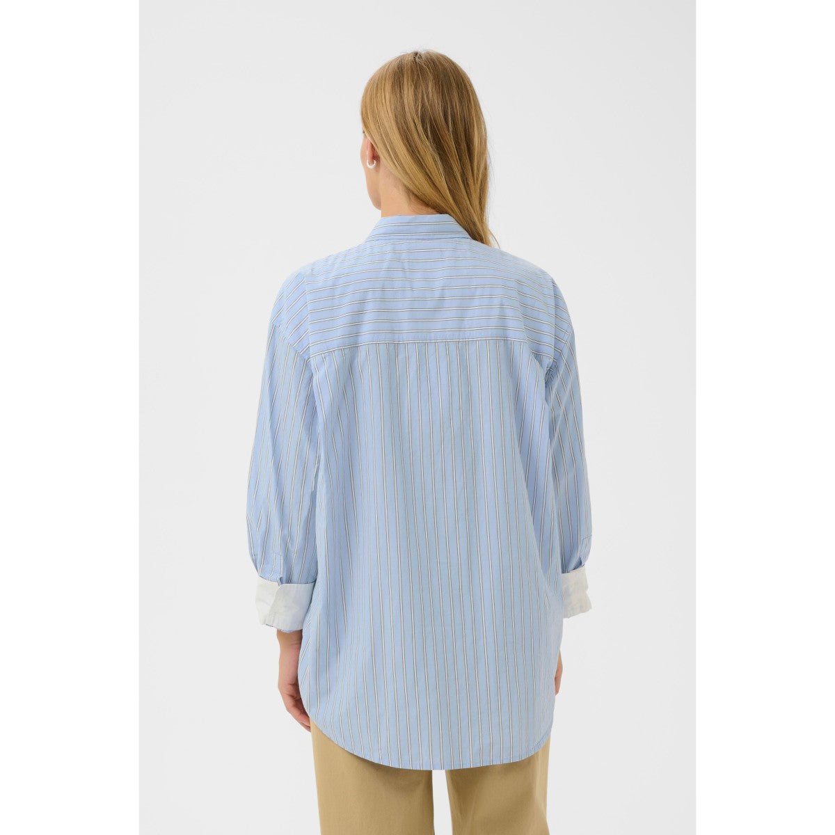 Part Two Savanna Cotton Shirt In Hydrangea Stripe
