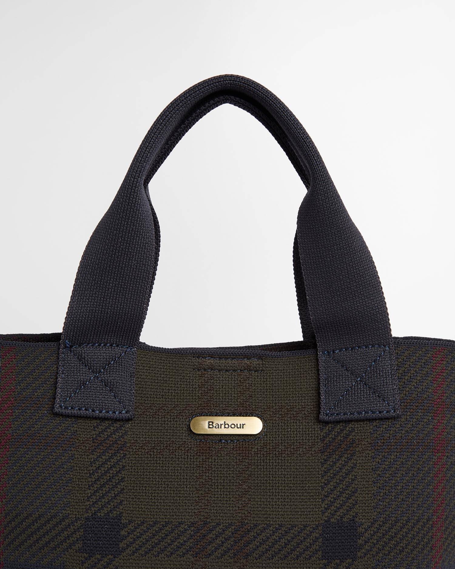 Barbour Layla Mini Tartan Tote Bag In Shadow Classic Tartan LBA0518TN431