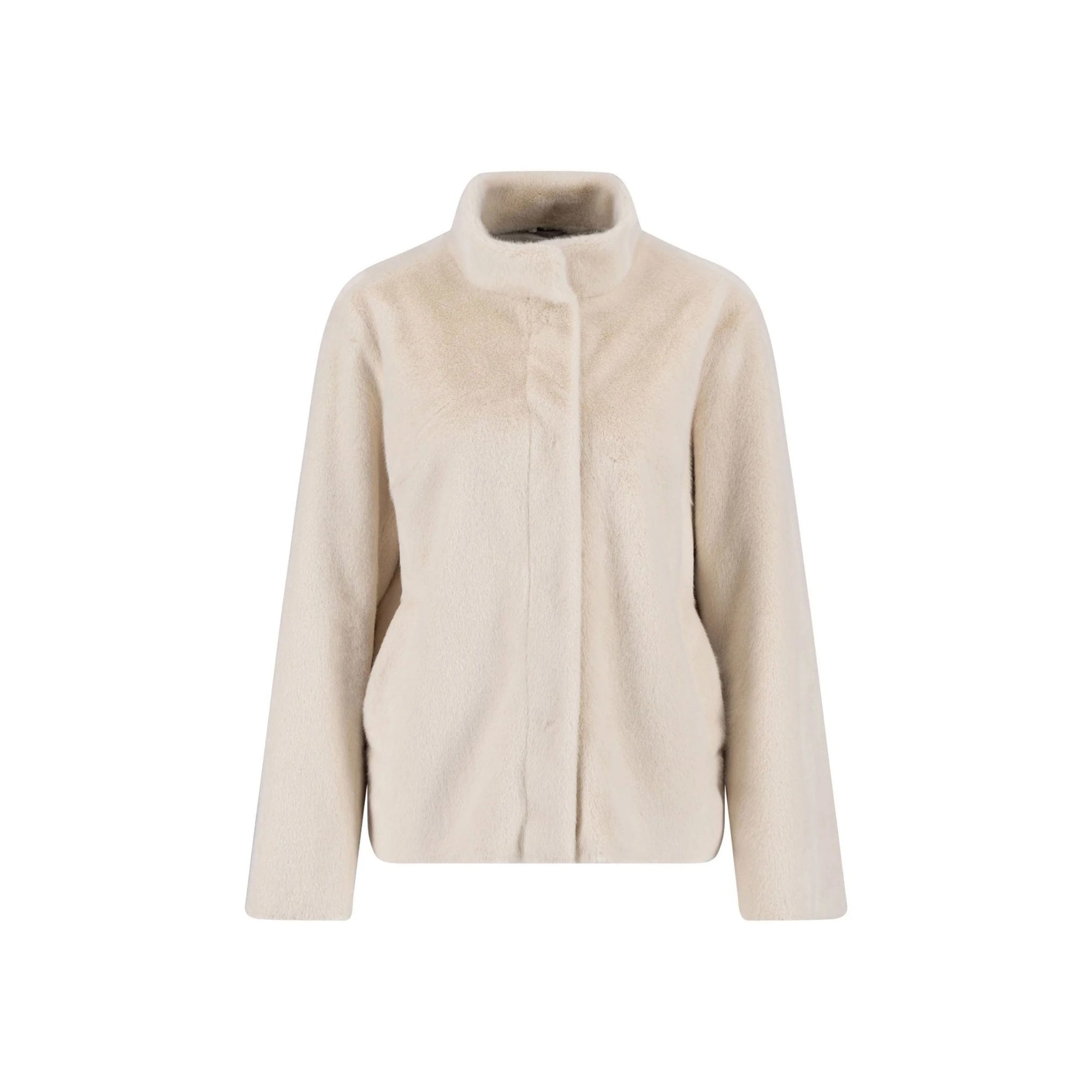 Fynch-Hatton Faux Fur Jacket in Milk