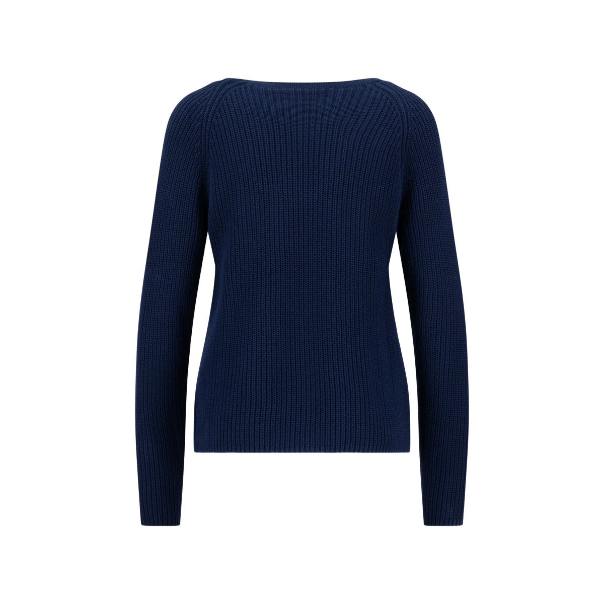 Fynch-Hatton V-Neck Cotton Knit In Galaxy Blue