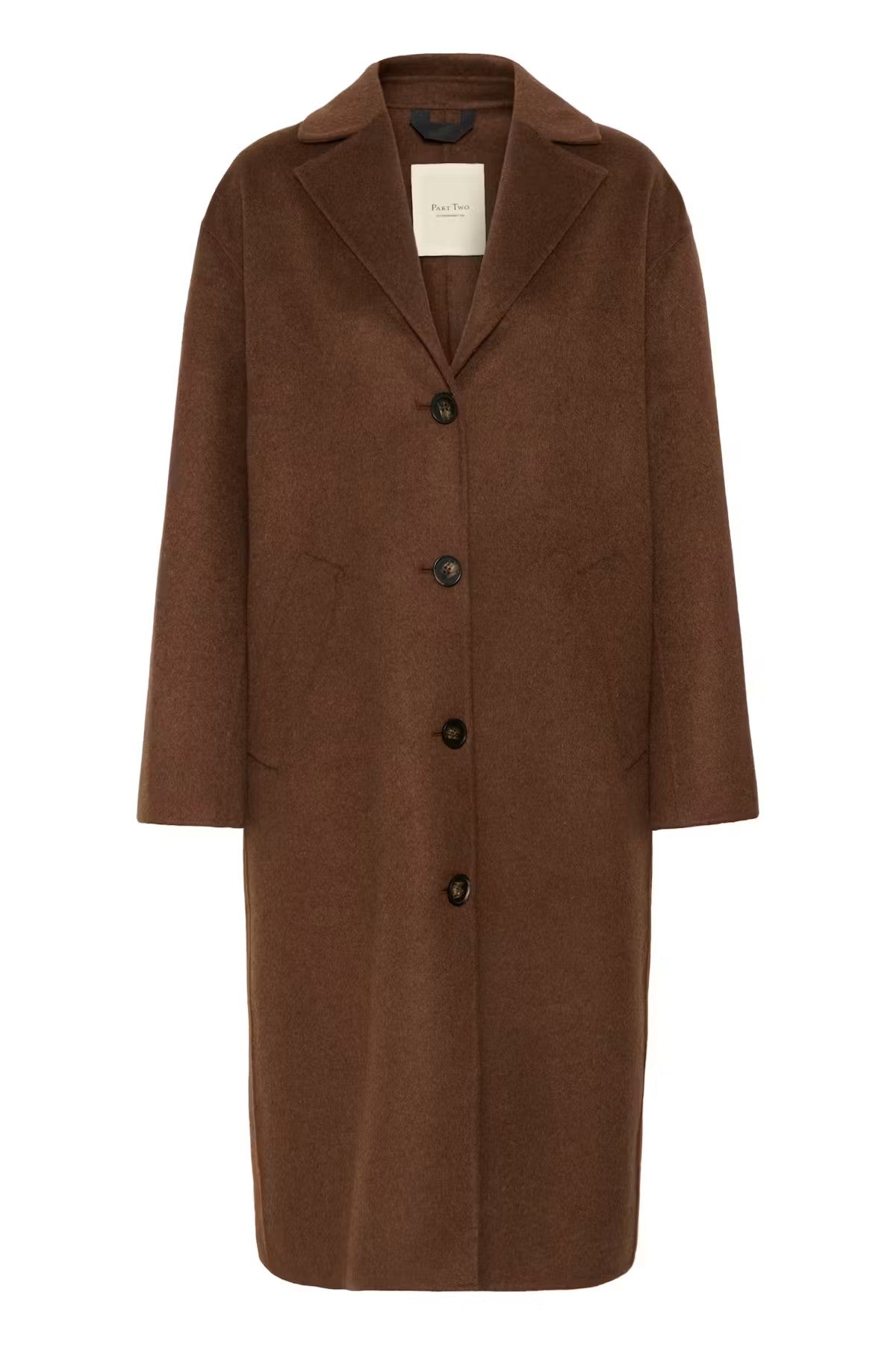 Part Two Lorelaiana Wool Coat  Downtown Brown Melange 30310641
