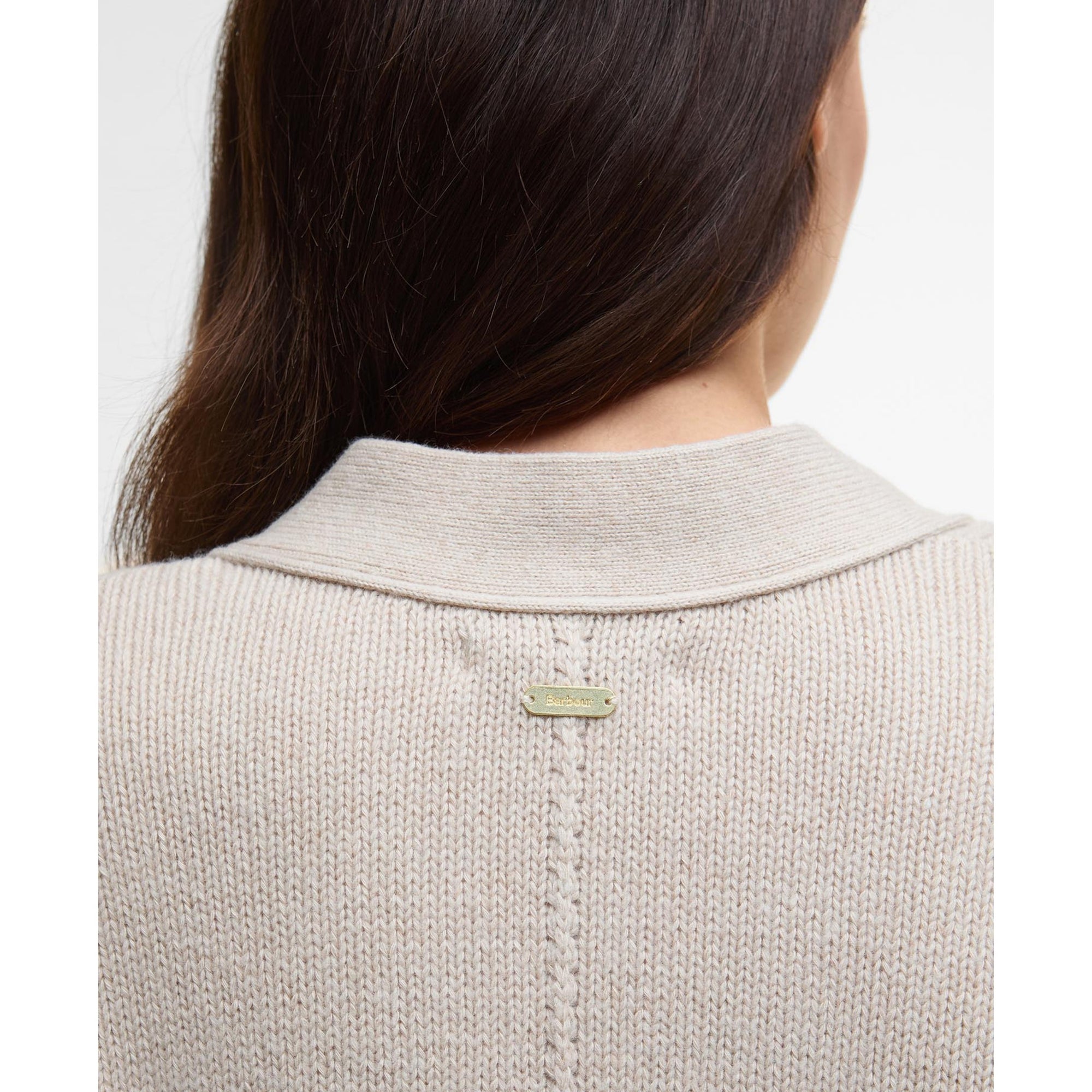 Barbour Faye Knit Cardigan Oatmeal LKN1681ST53