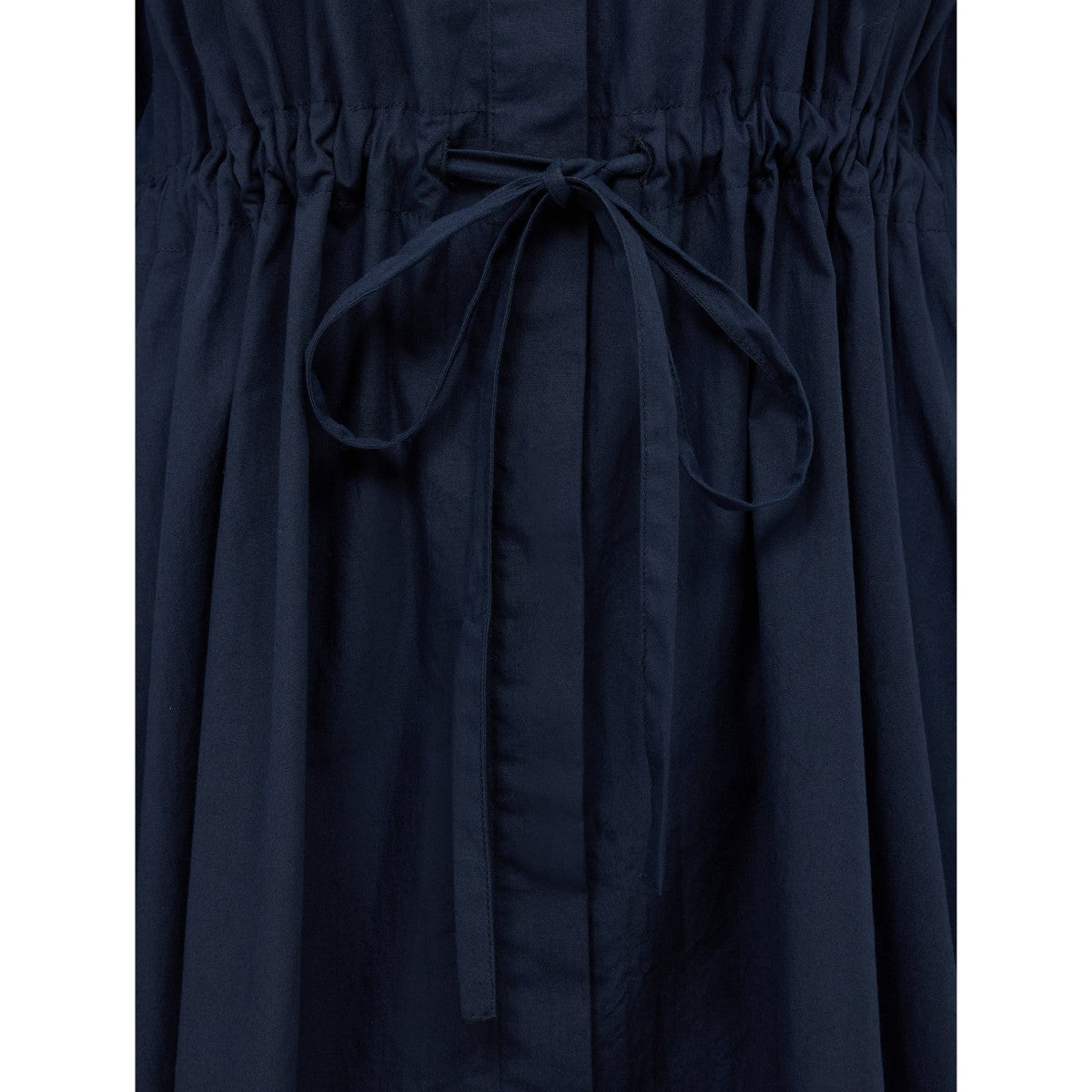 French Connection Cambria Cotton Cinched Waist Shirt Dress In Navy