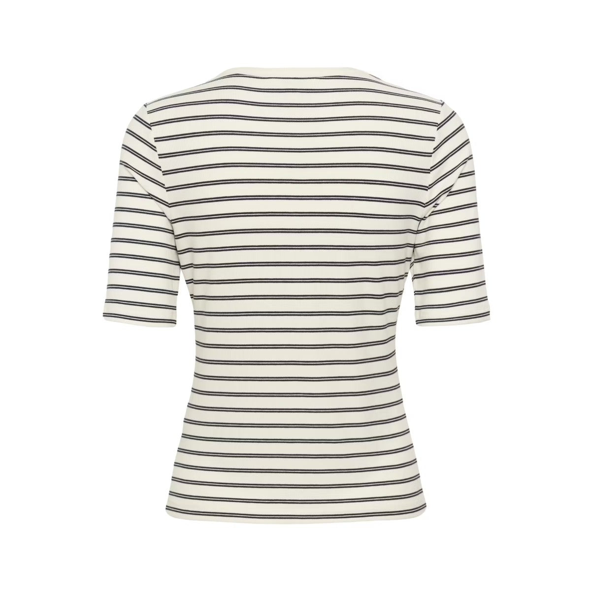 Part Two Angelina Stripe T-Shirt In Black Stripe