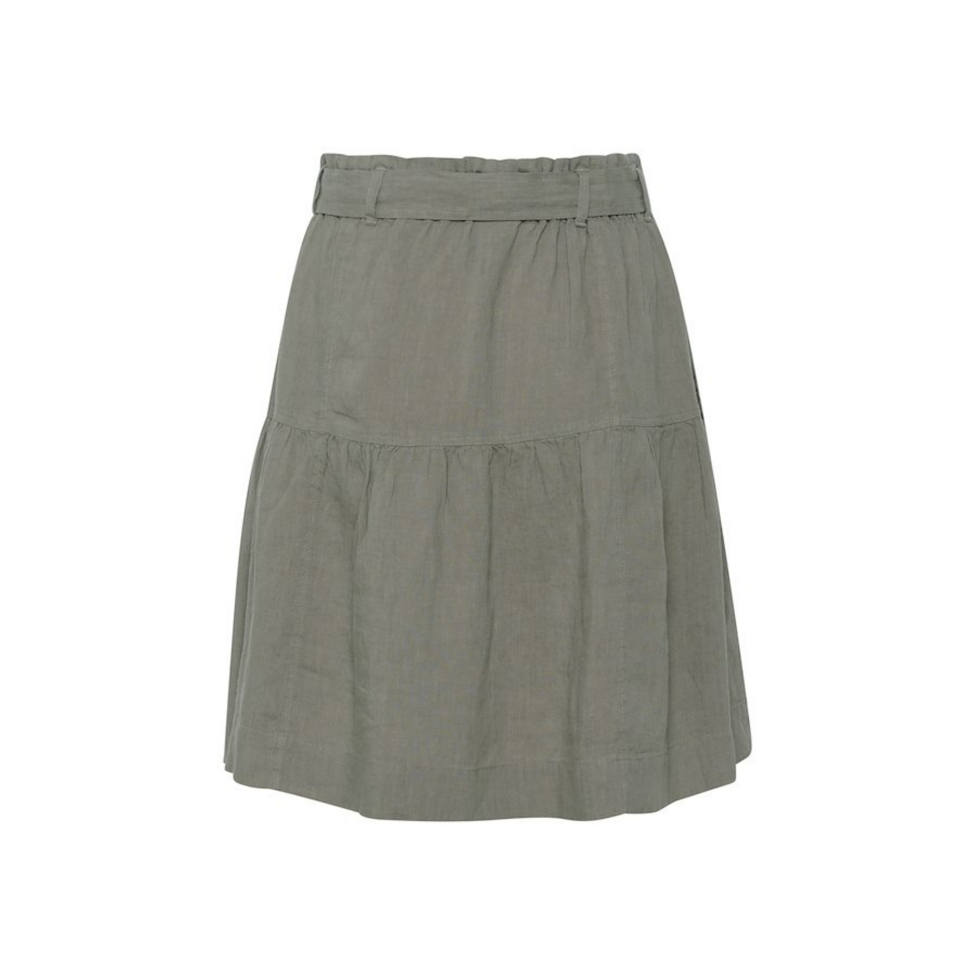 Part Two Celianes Linen Skirt In Vetiver 8513