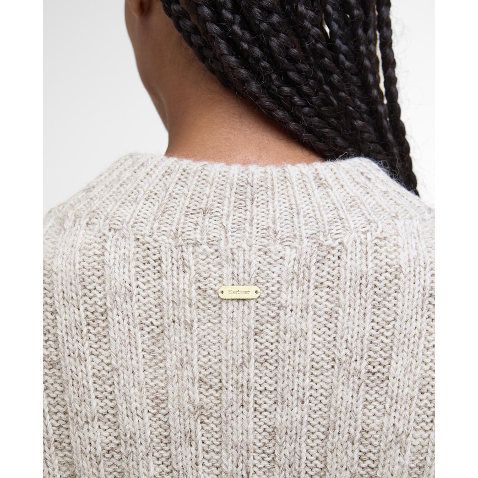 Barbour Anastasia Knitted Sweater Vest Oat LKN1664BE11