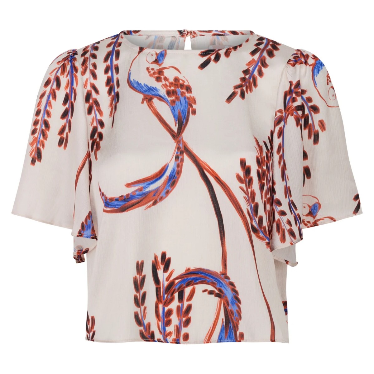 Traffic People Birds Of A Feather Rene Blouse In Cream