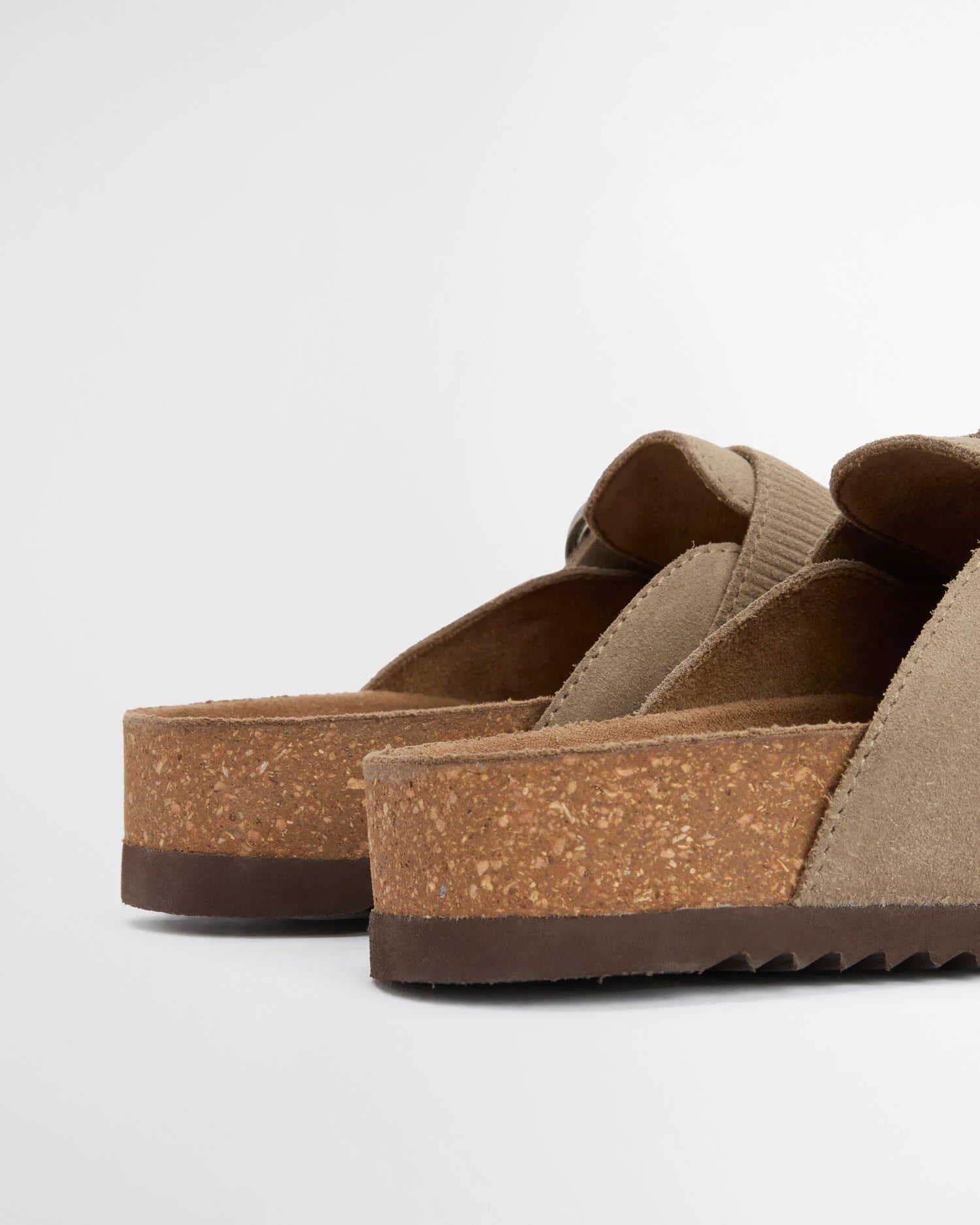 Barbour Kyra Suede Mule In Taupe